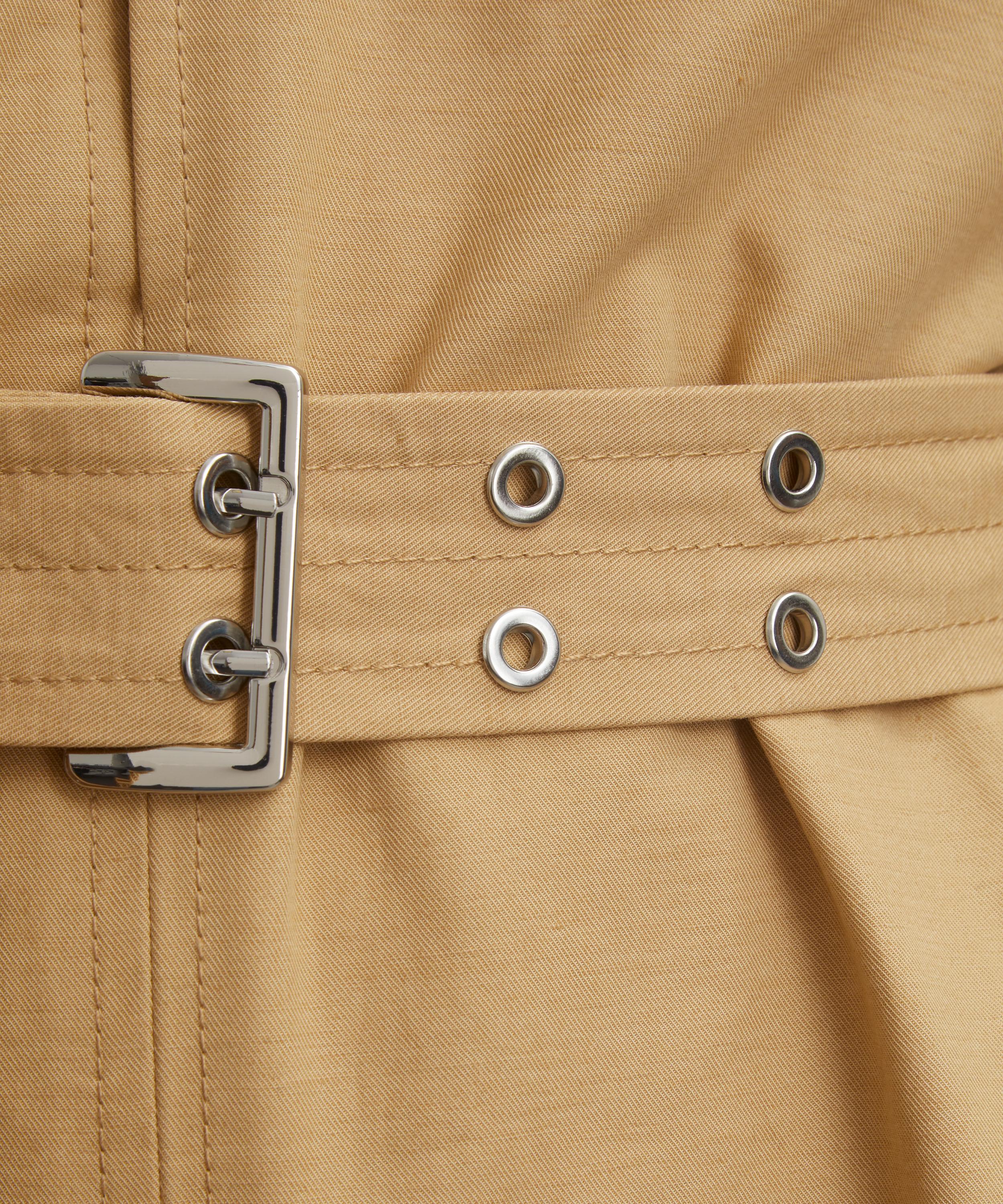 Ganni - Beige Stretch Cotton Dress image number 4
