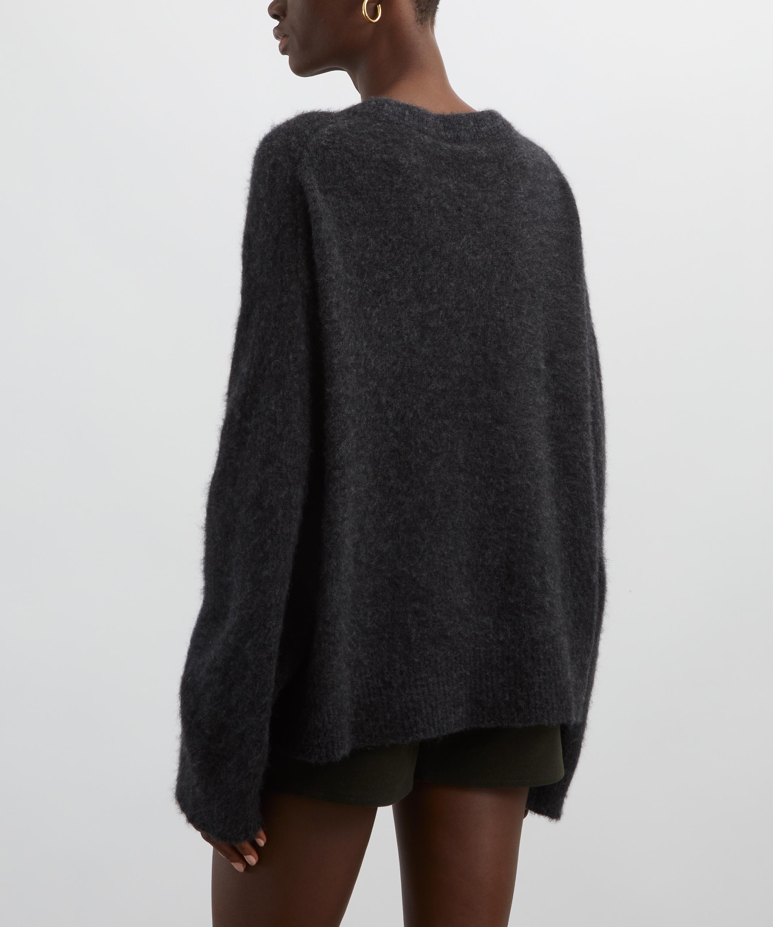 Ganni - Black Banana Alpaca-Blend Jumper image number 3