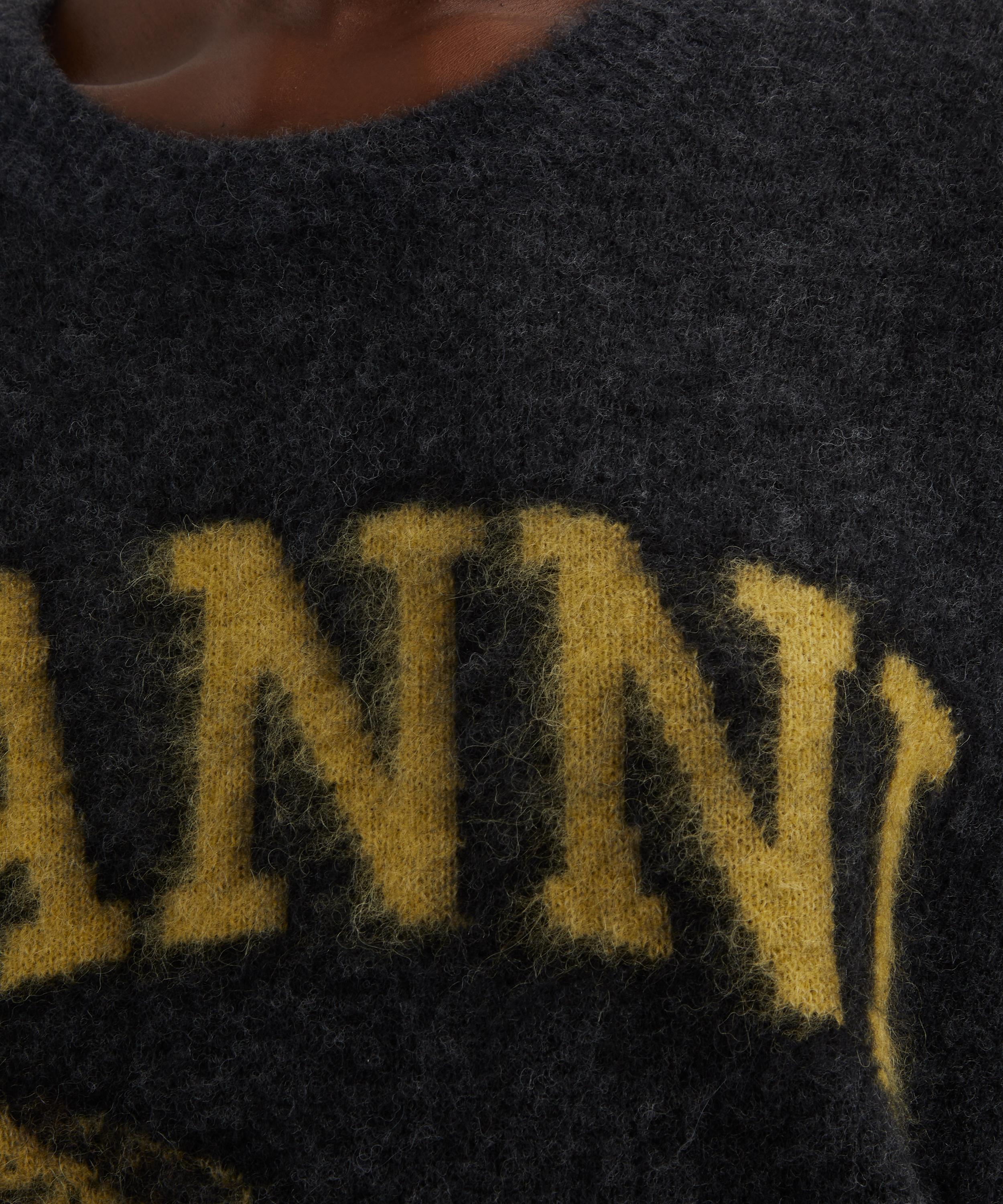 Ganni - Black Banana Alpaca-Blend Jumper image number 4