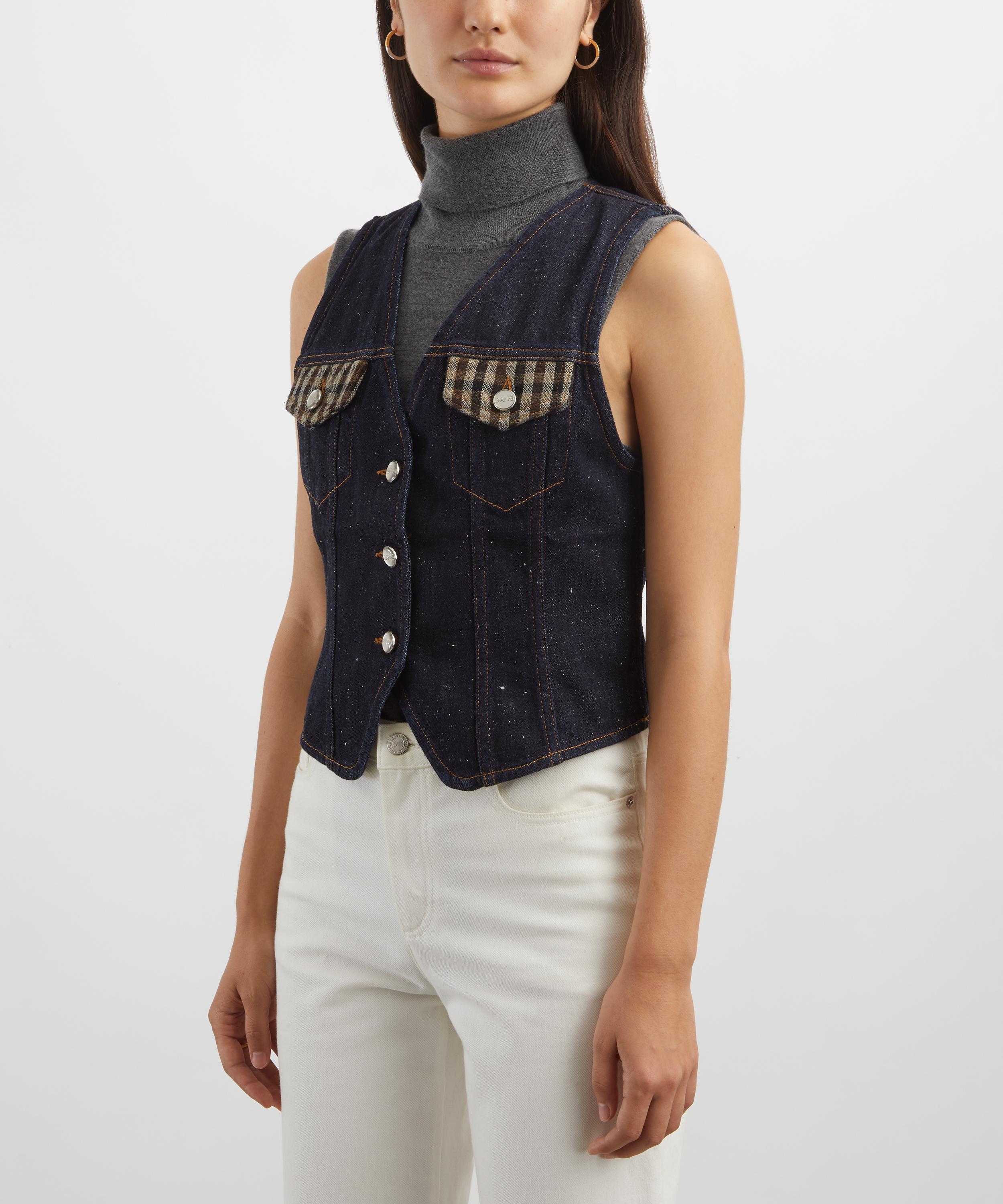 Ganni - Neppy Denim Vest image number 2