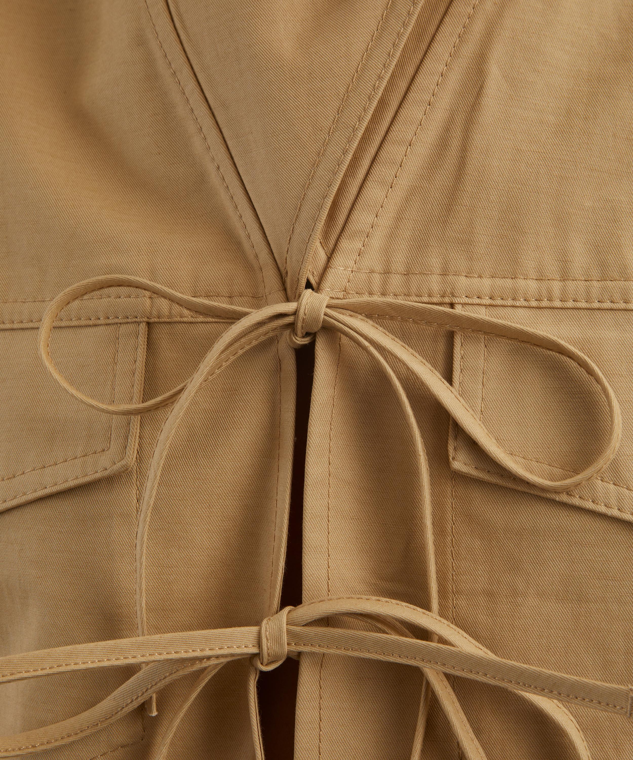 Ganni - Beige Stretch Cotton Blouse image number 4