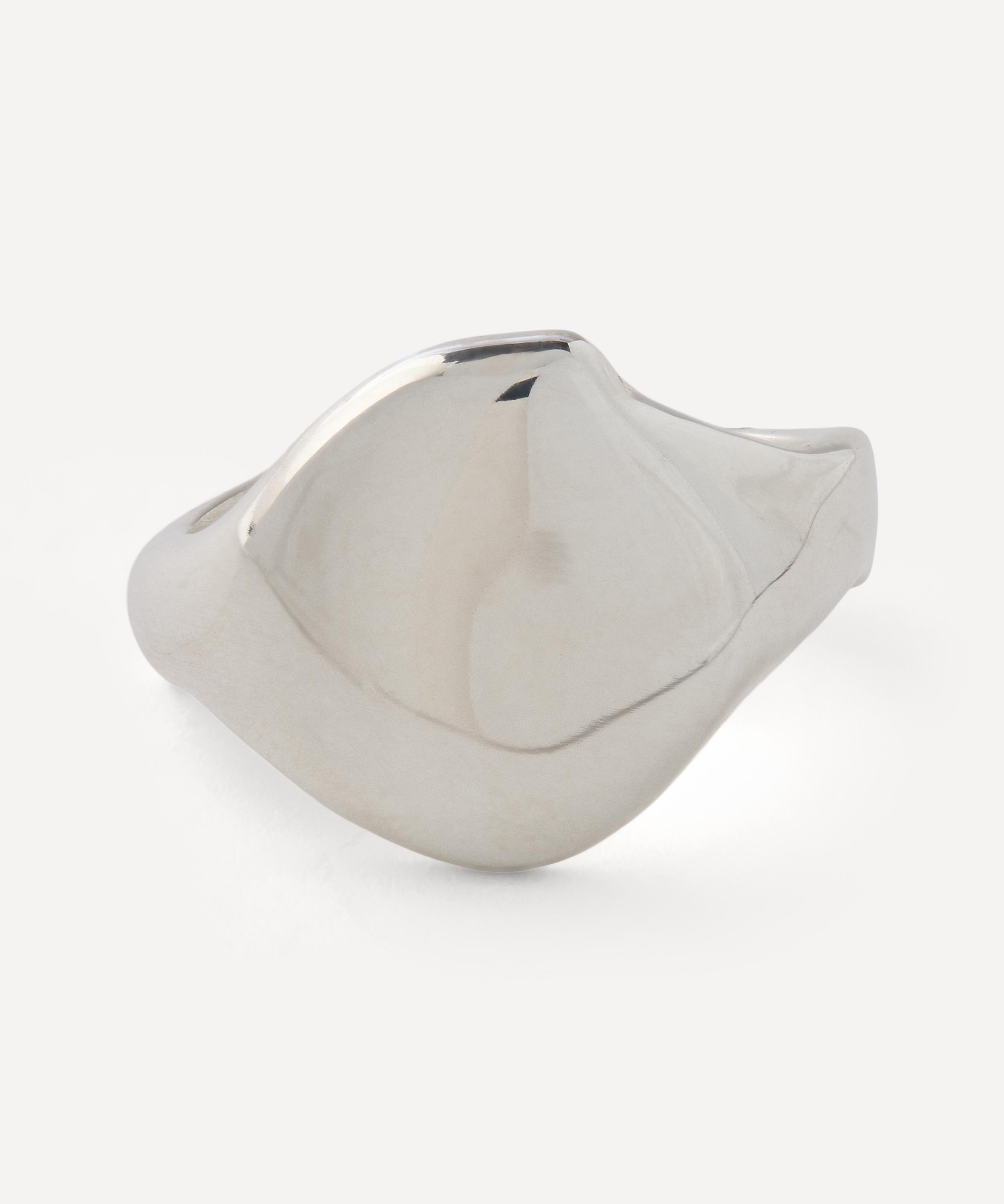 Conor Joseph - Sterling Silver Dripping Signet Ring image number 0