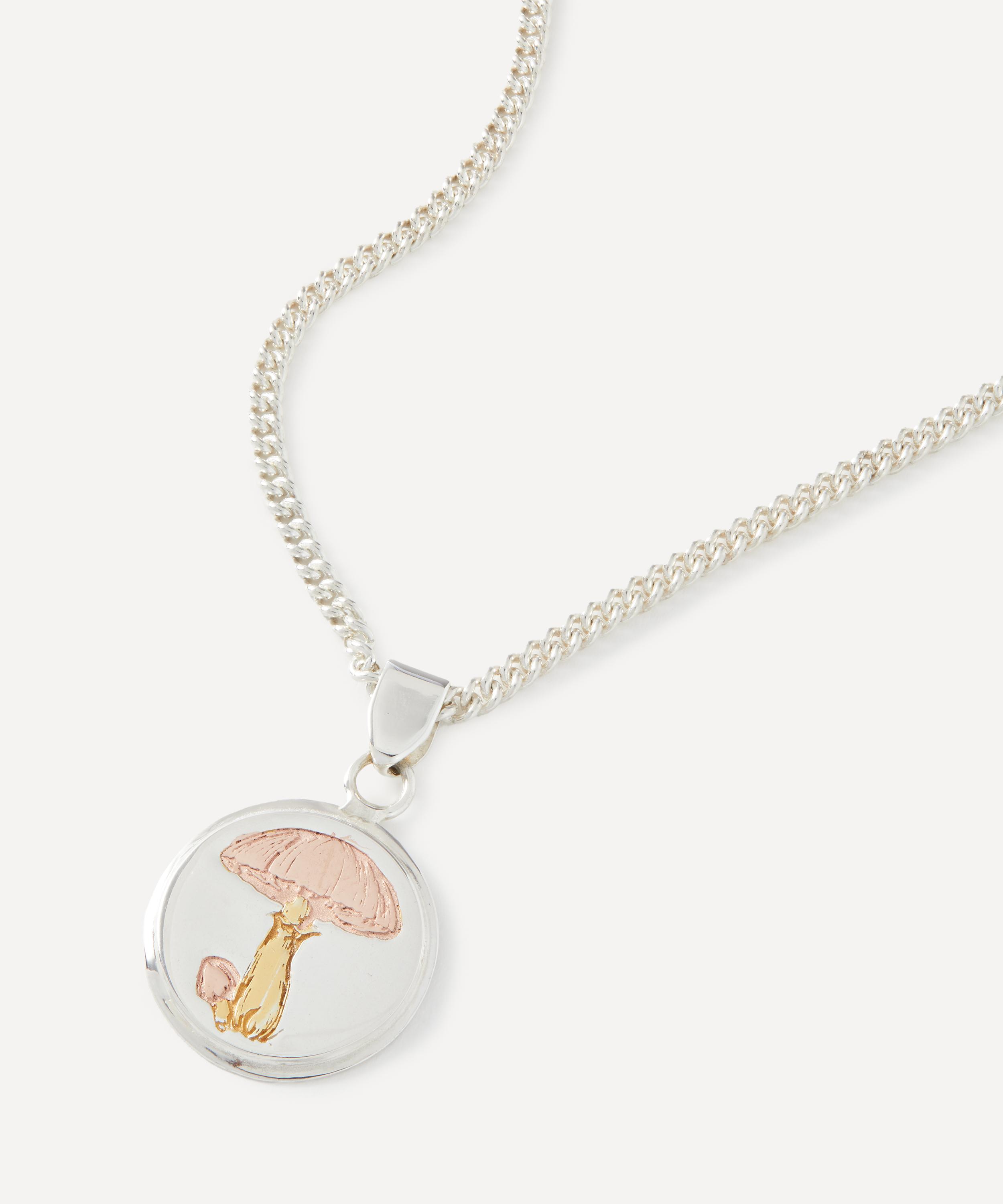 Conor Joseph - Sterling Silver Mushroom Pendant Necklace