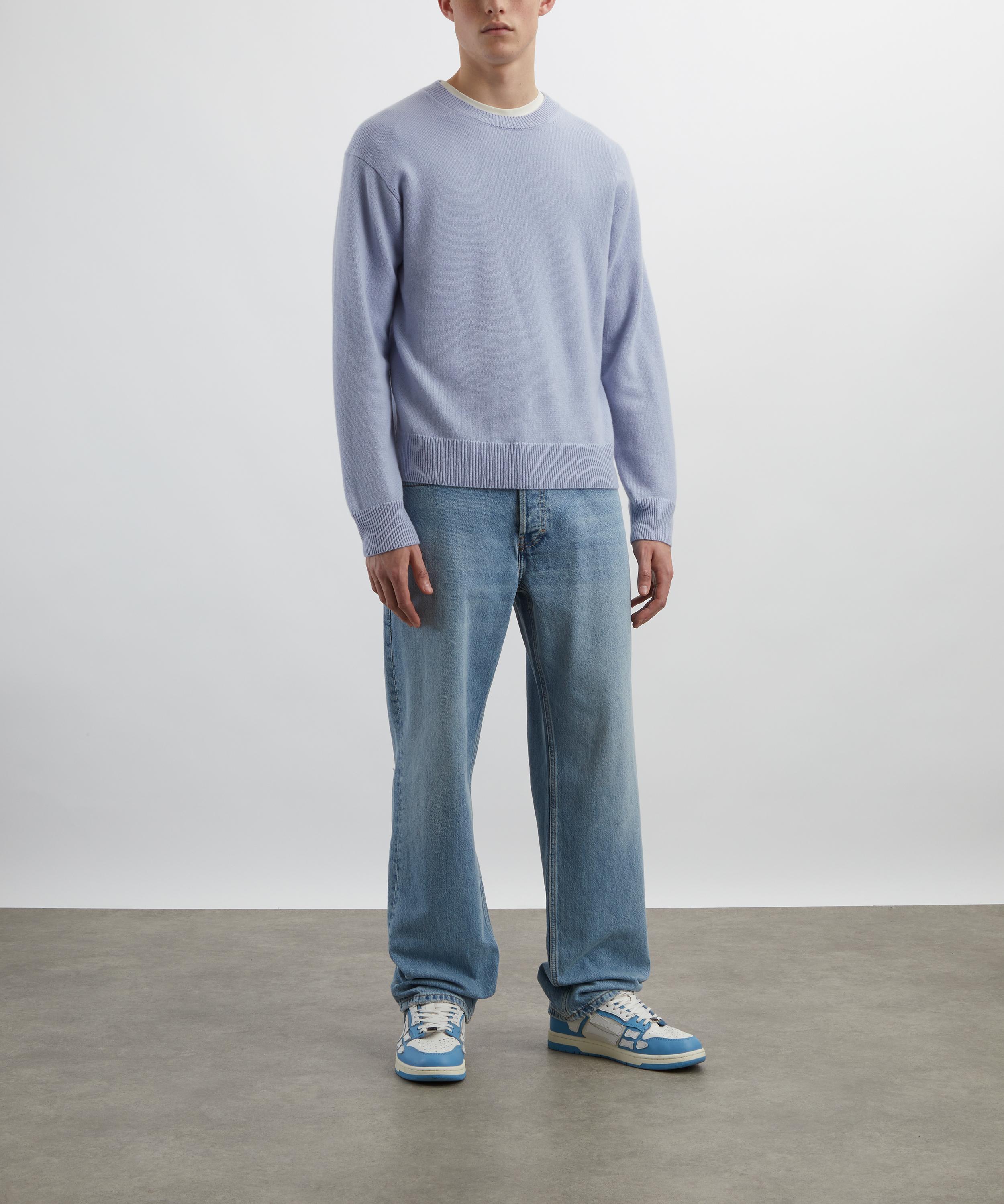 Frame - Smoky Blue Cashmere Crew-Neck Jumper image number 1