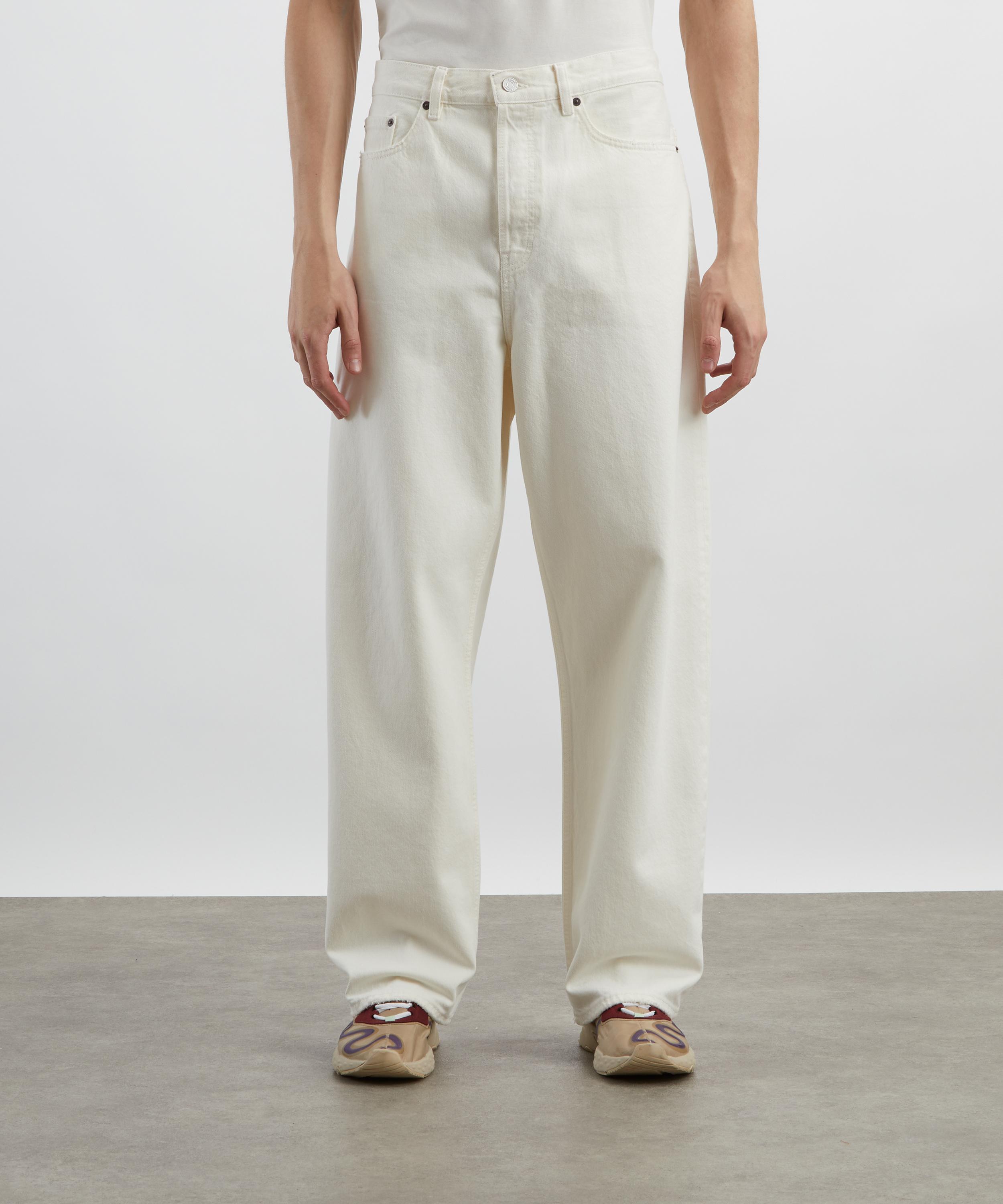 Frame - Baggy Jeans in Off White Grind image number 2