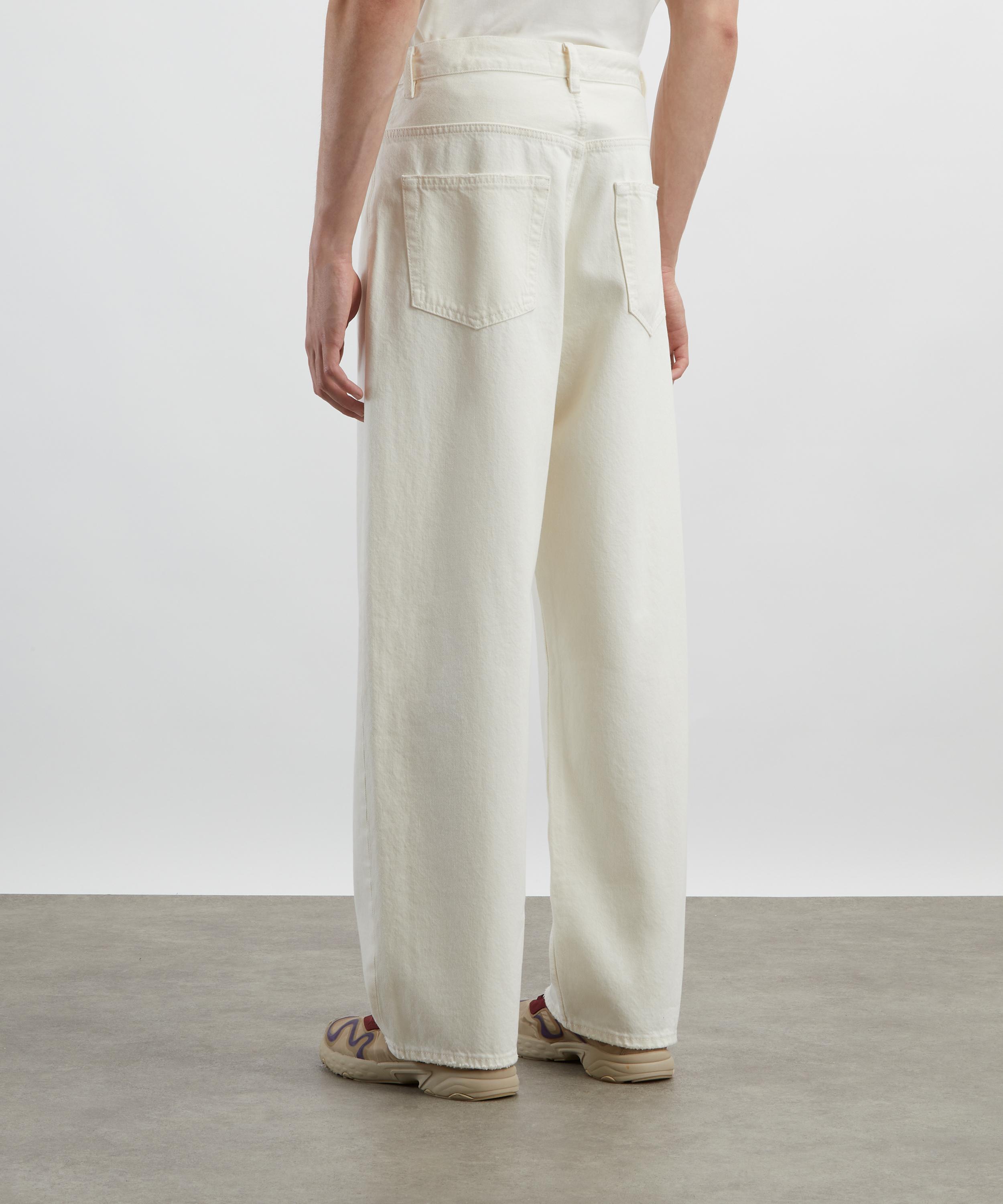 Frame - Baggy Jeans in Off White Grind image number 3