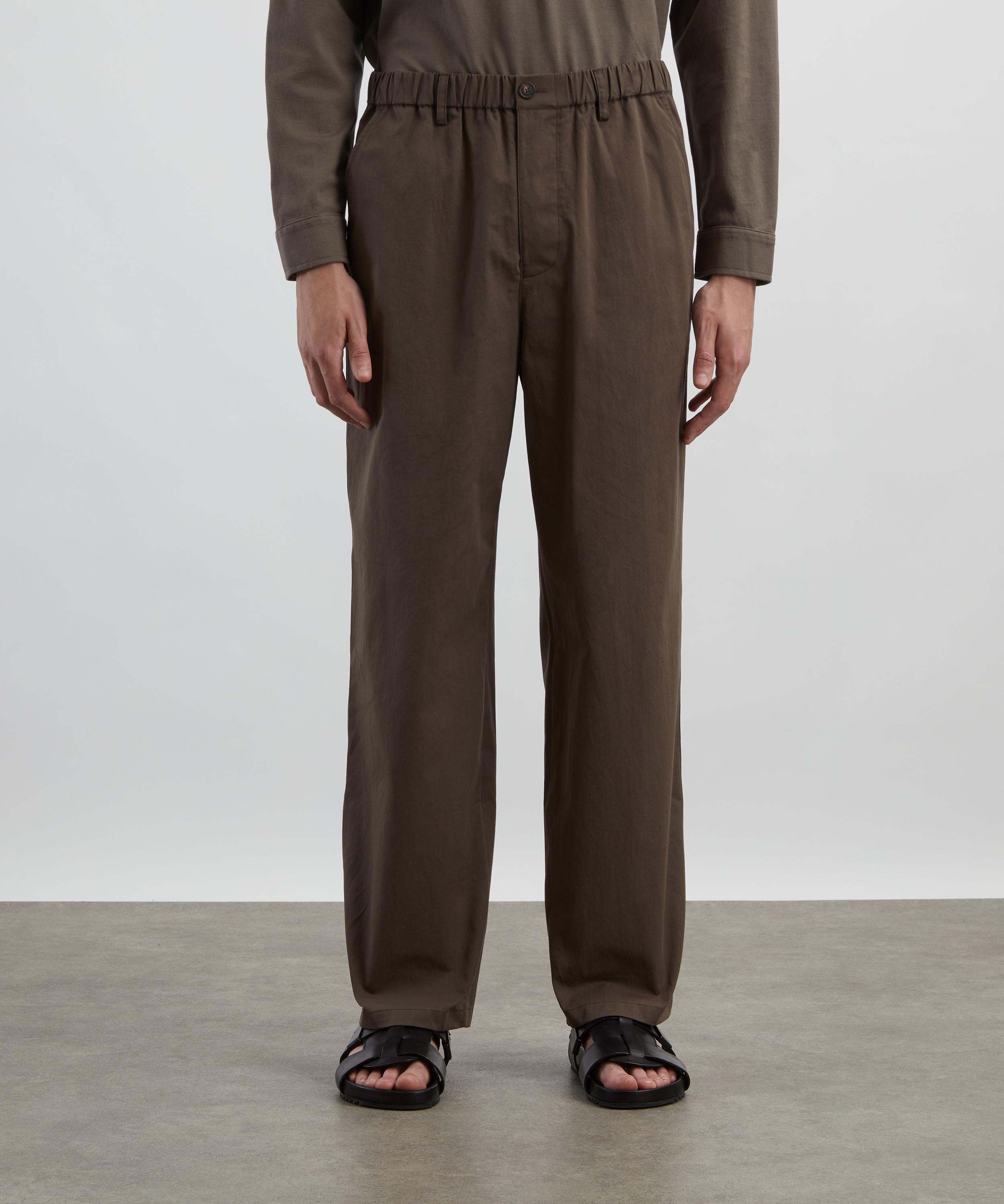 Frame - Dark Brown Easy Trousers image number 2