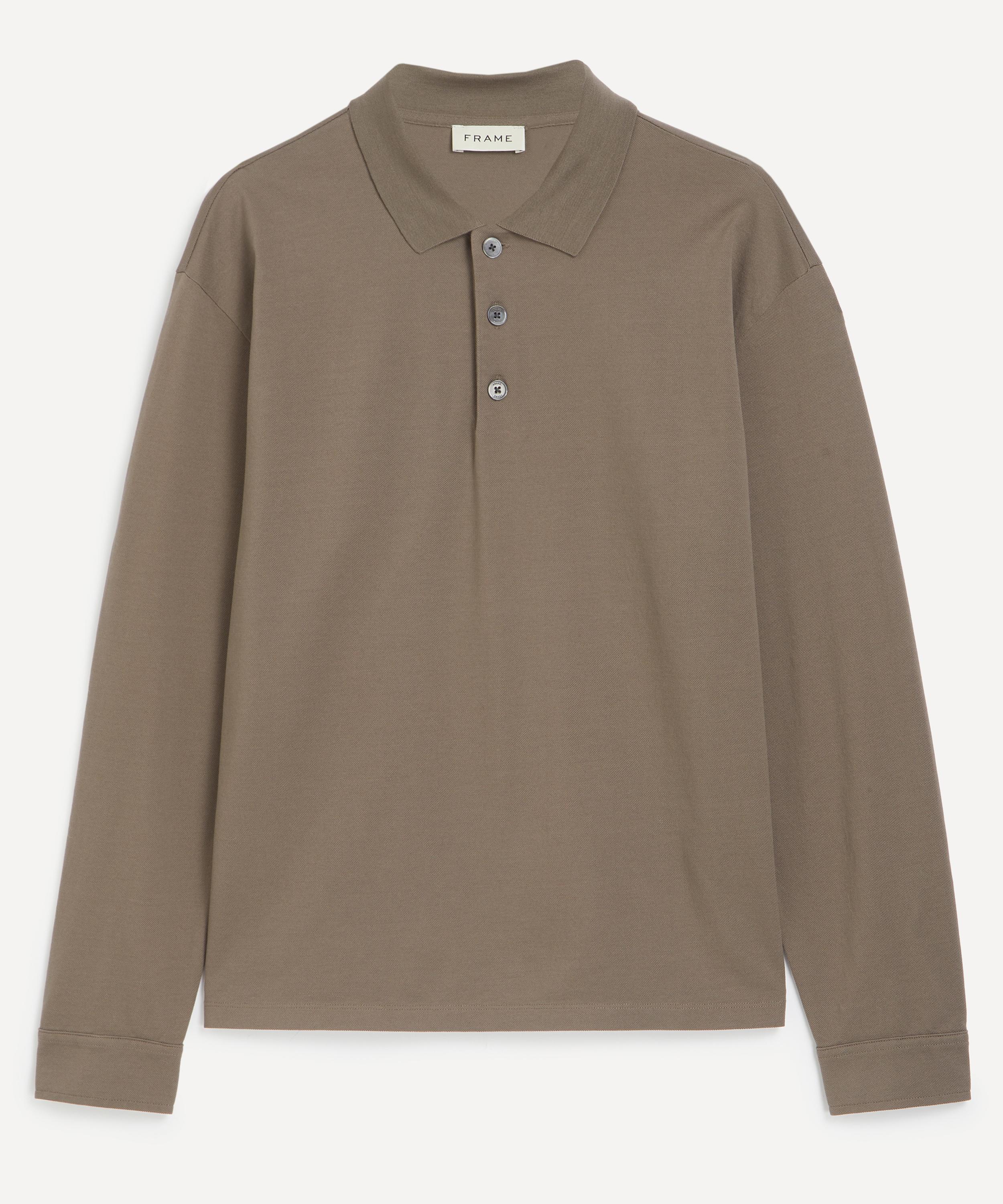 Frame - Light Pique Long-Sleeve Polo image number 0