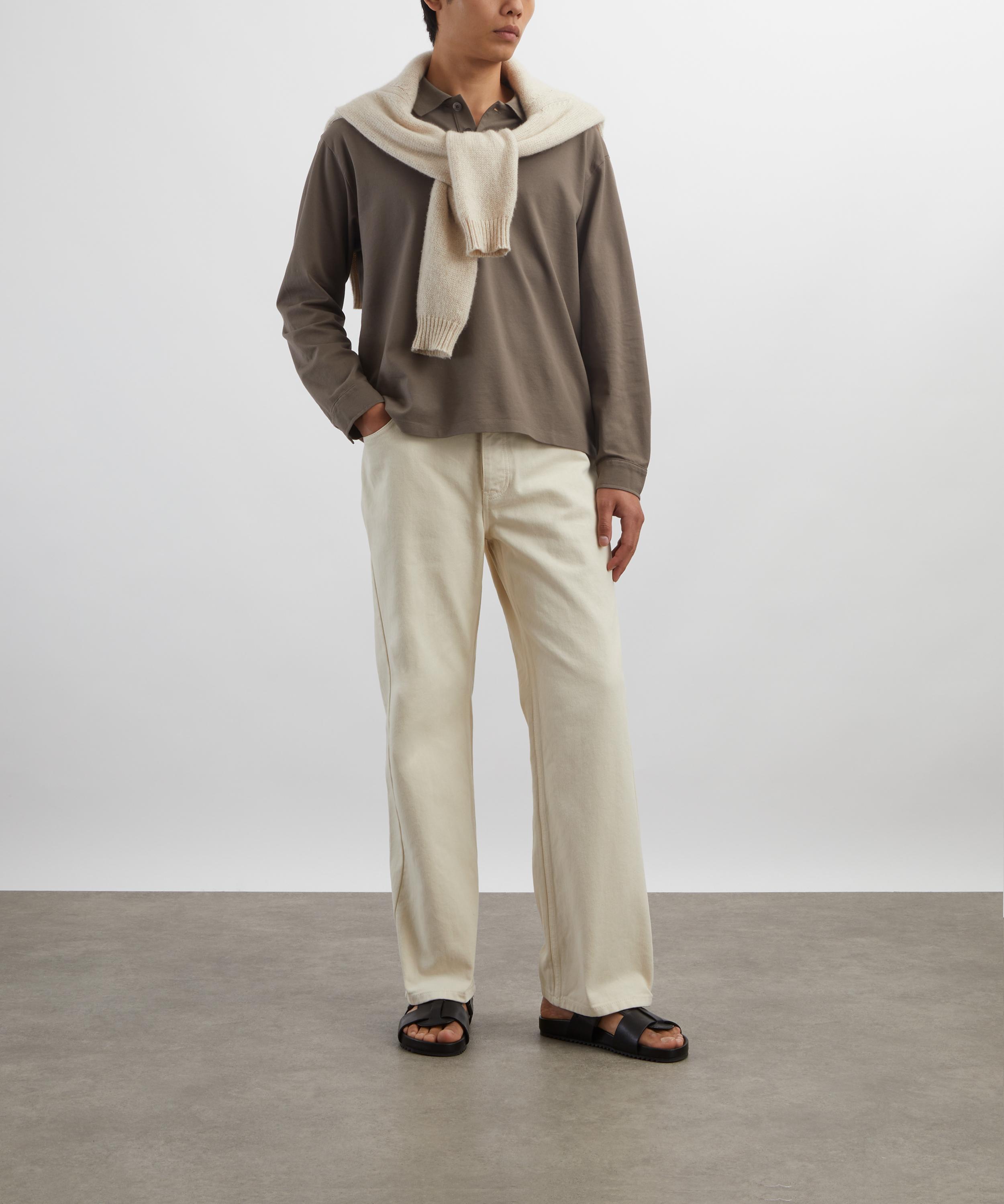 Frame - Light Pique Long-Sleeve Polo image number 1