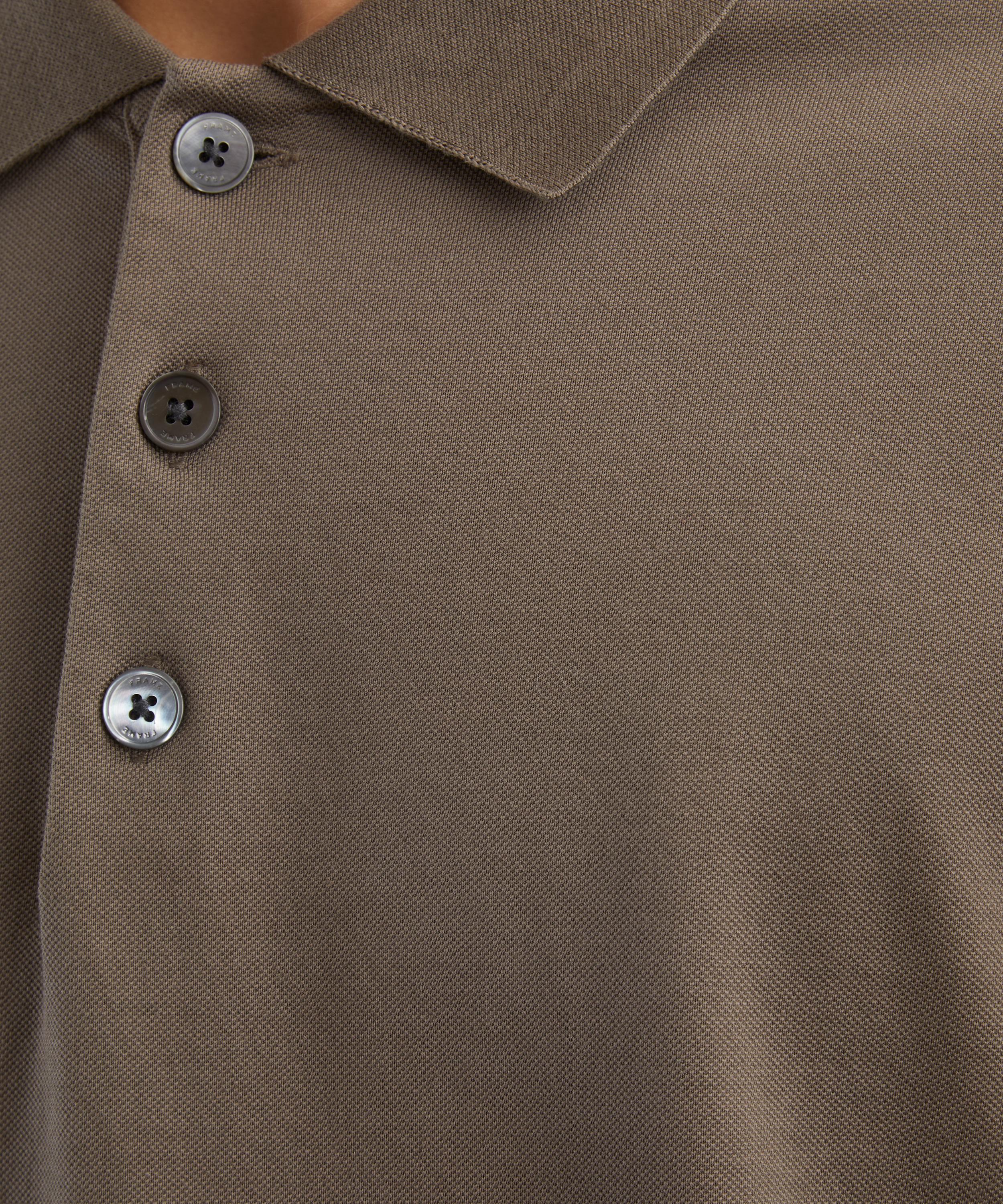 Frame - Light Pique Long-Sleeve Polo image number 4