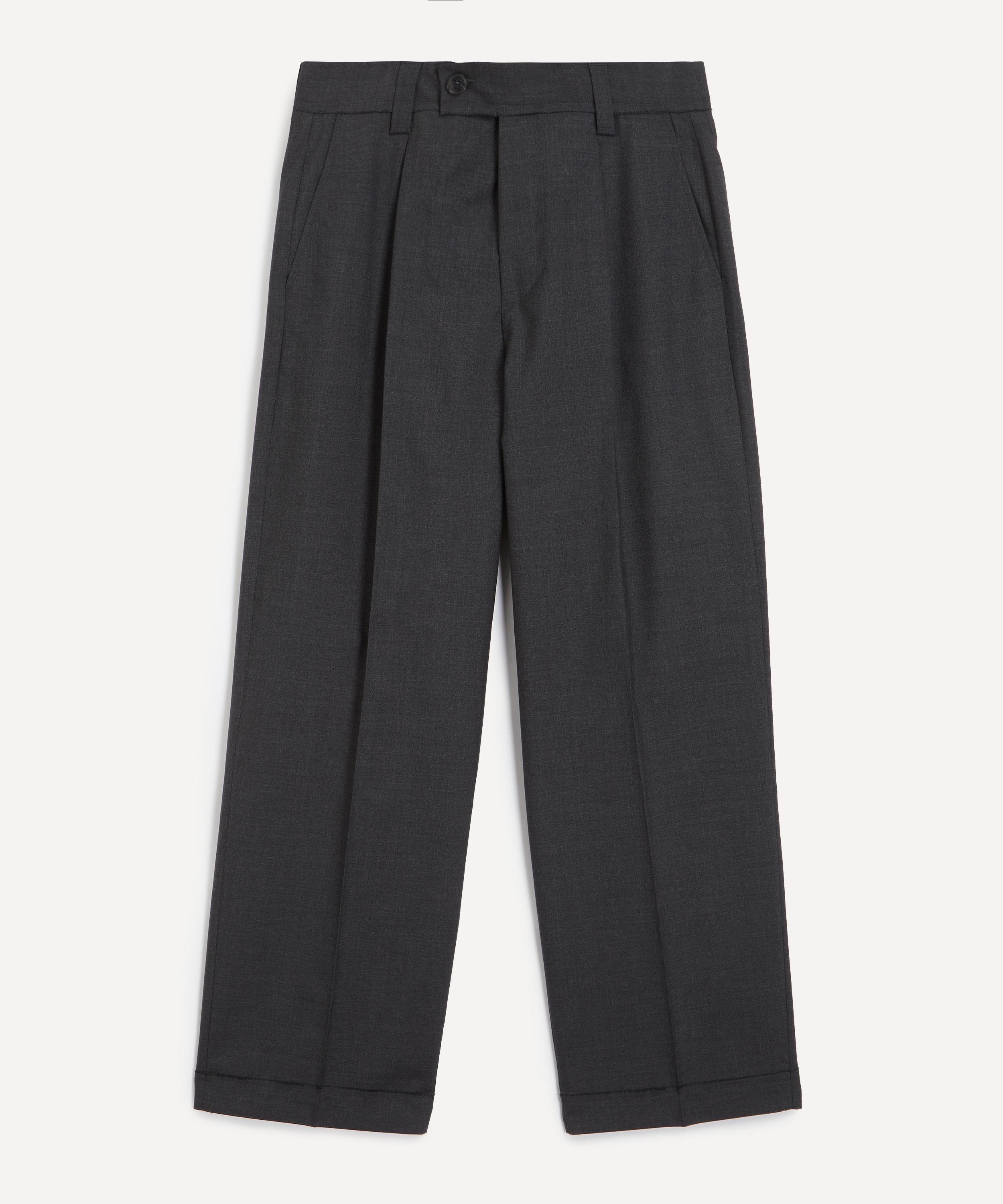 mfpen - Patch Grey Worsted Wool Trousers image number 0