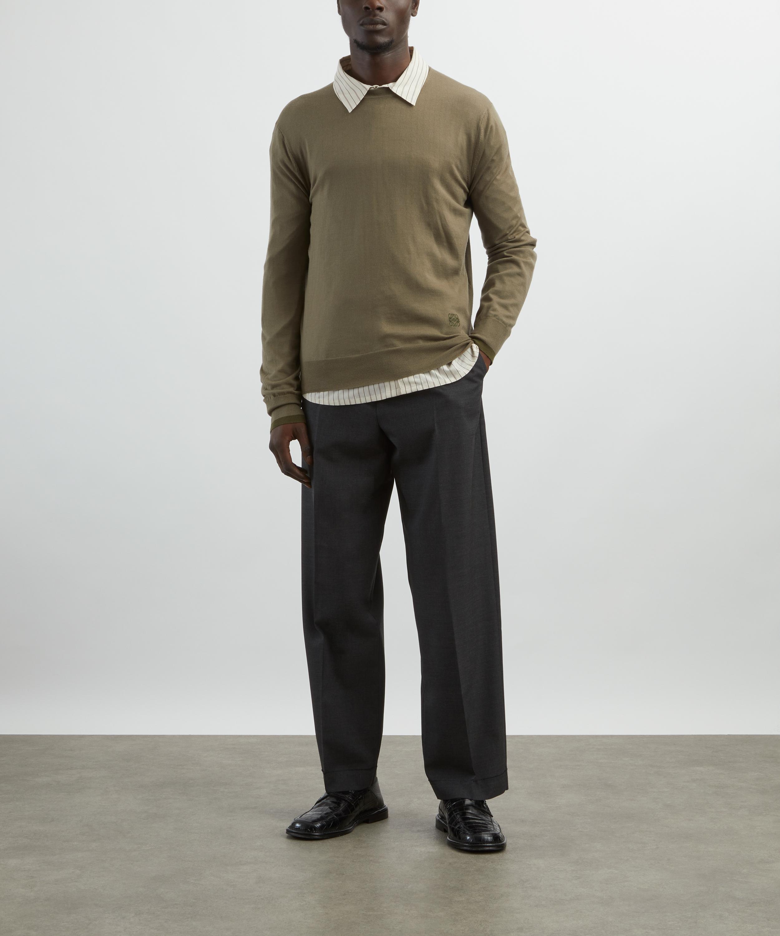 mfpen - Patch Grey Worsted Wool Trousers image number 1