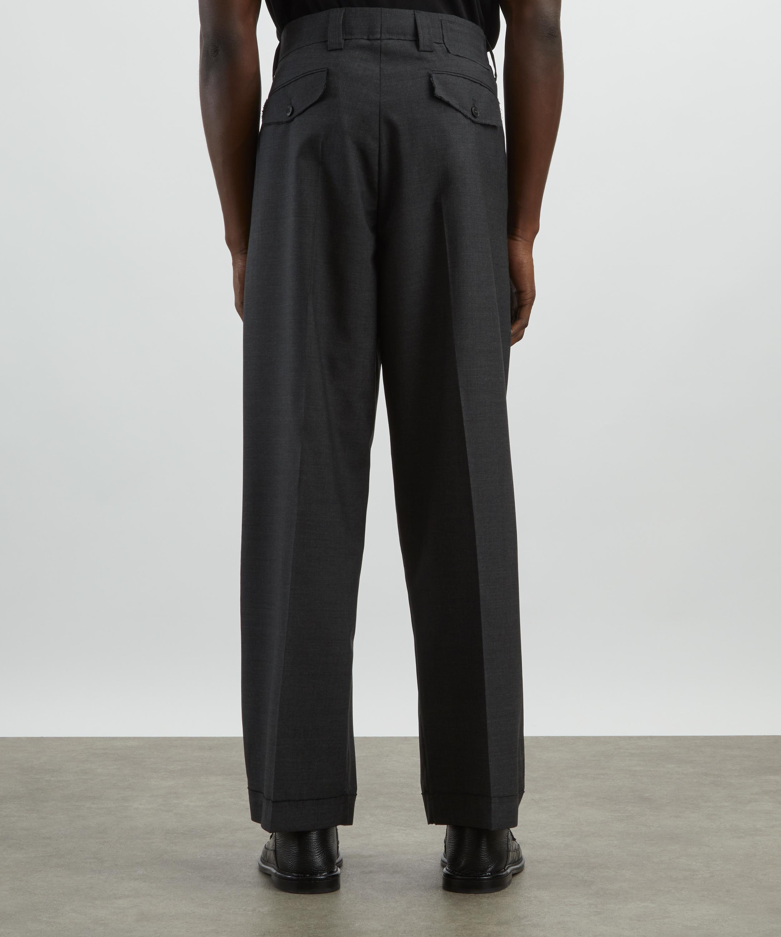 mfpen - Patch Grey Worsted Wool Trousers image number 3