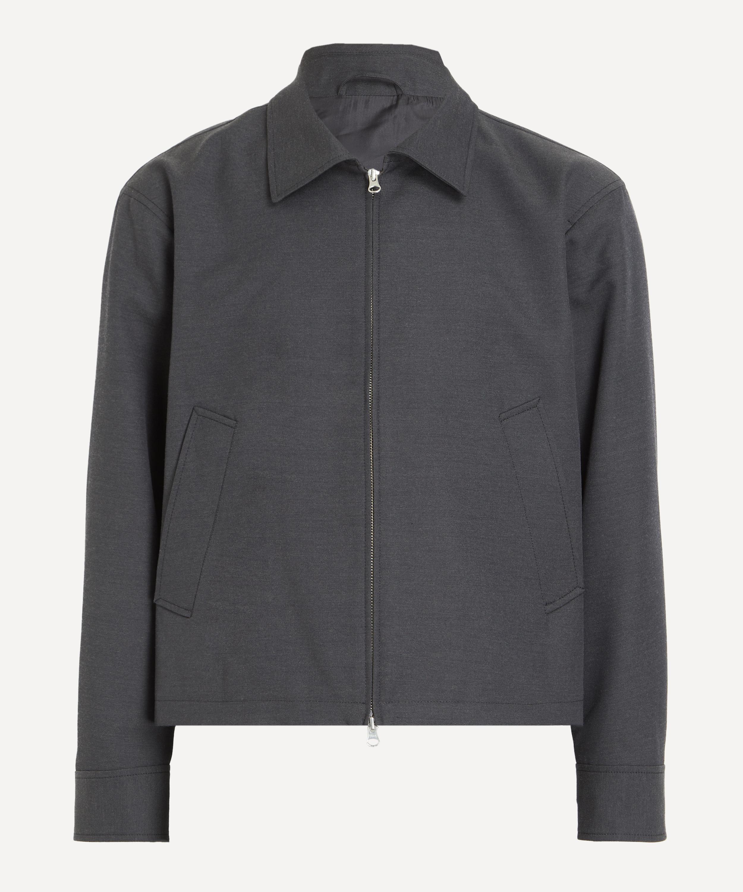 mfpen - Brown Melange Stripe Mail Jacket image number 0