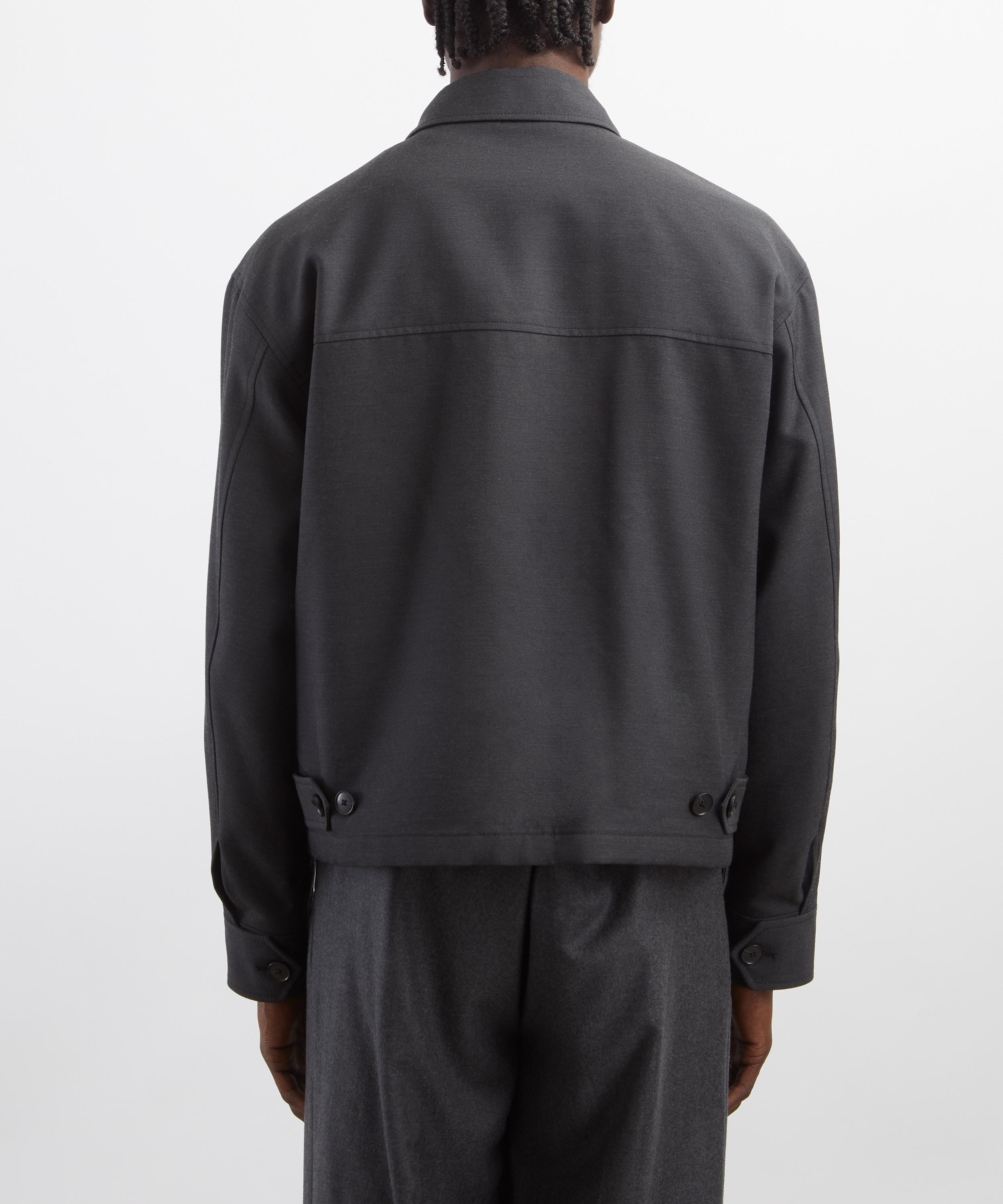 mfpen - Brown Melange Stripe Mail Jacket image number 3