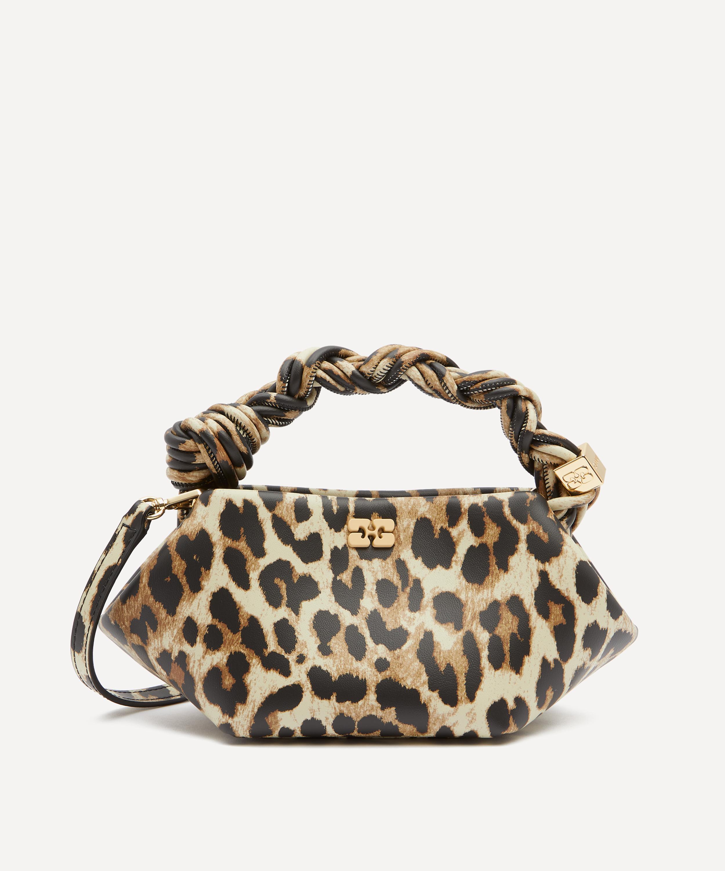 Ganni - Leopard Mini Bou Top Handle Bag image number 0