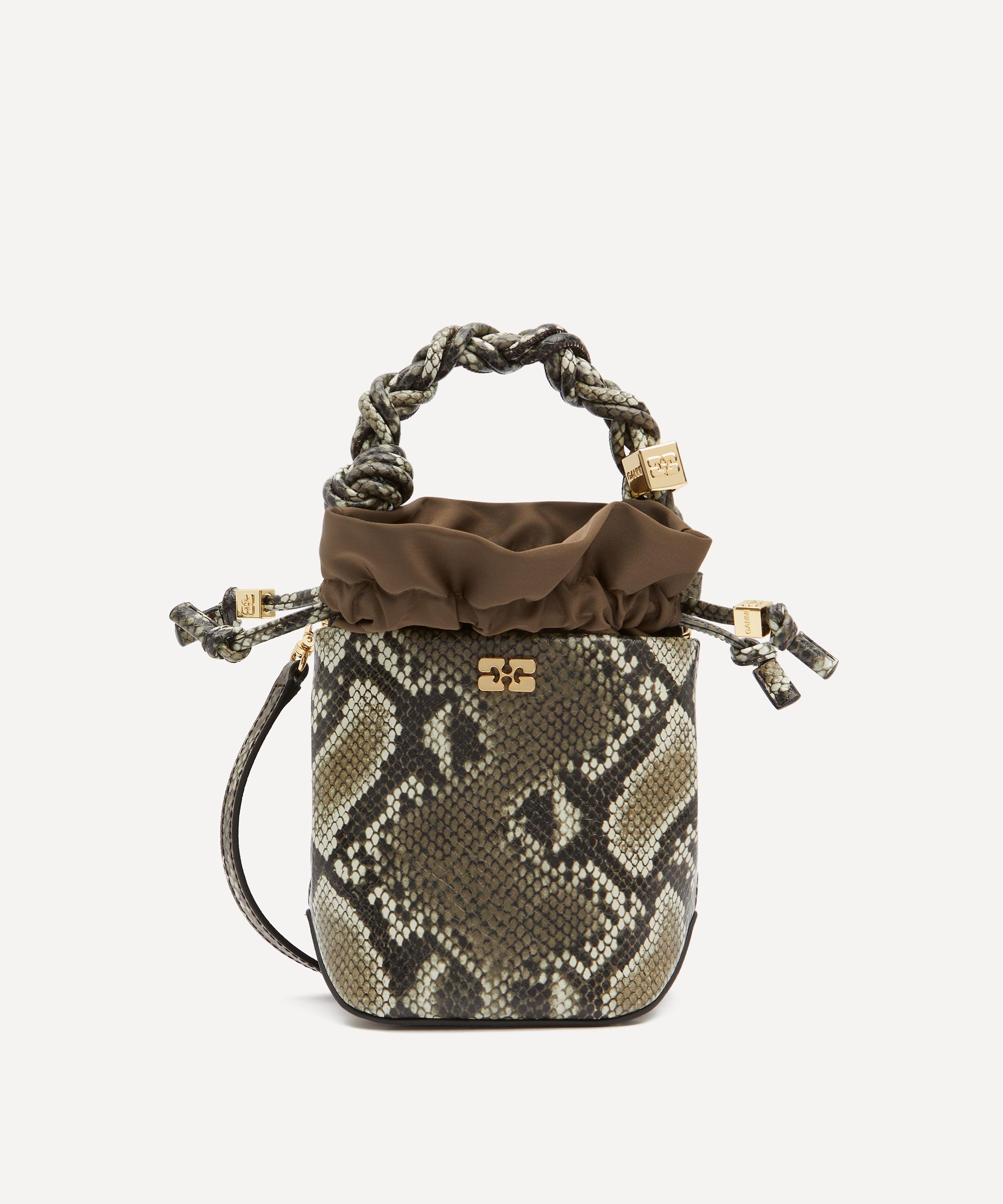 Ganni - Snake Mini Bou Bucket Bag image number 0