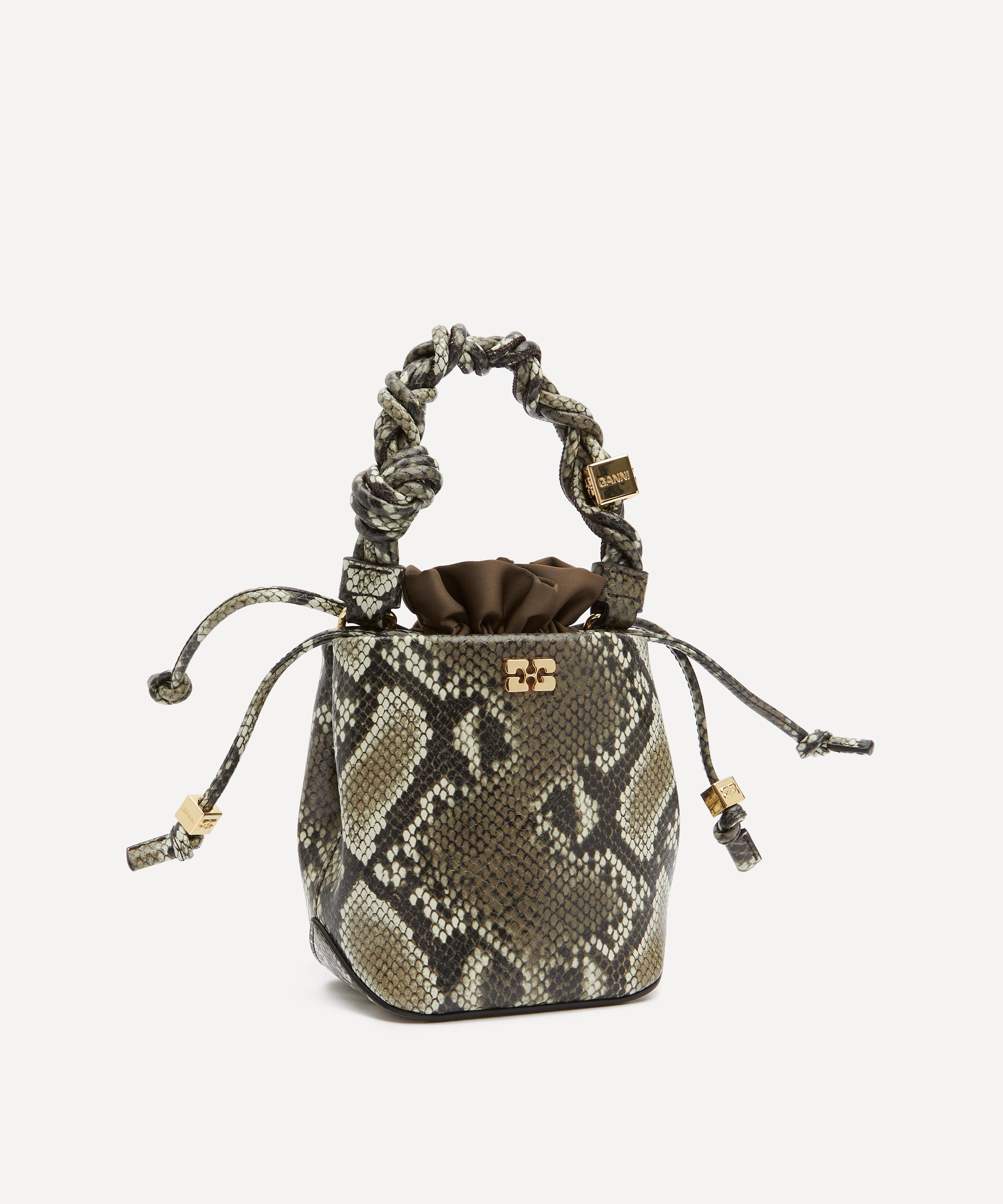 Ganni - Snake Mini Bou Bucket Bag image number 2