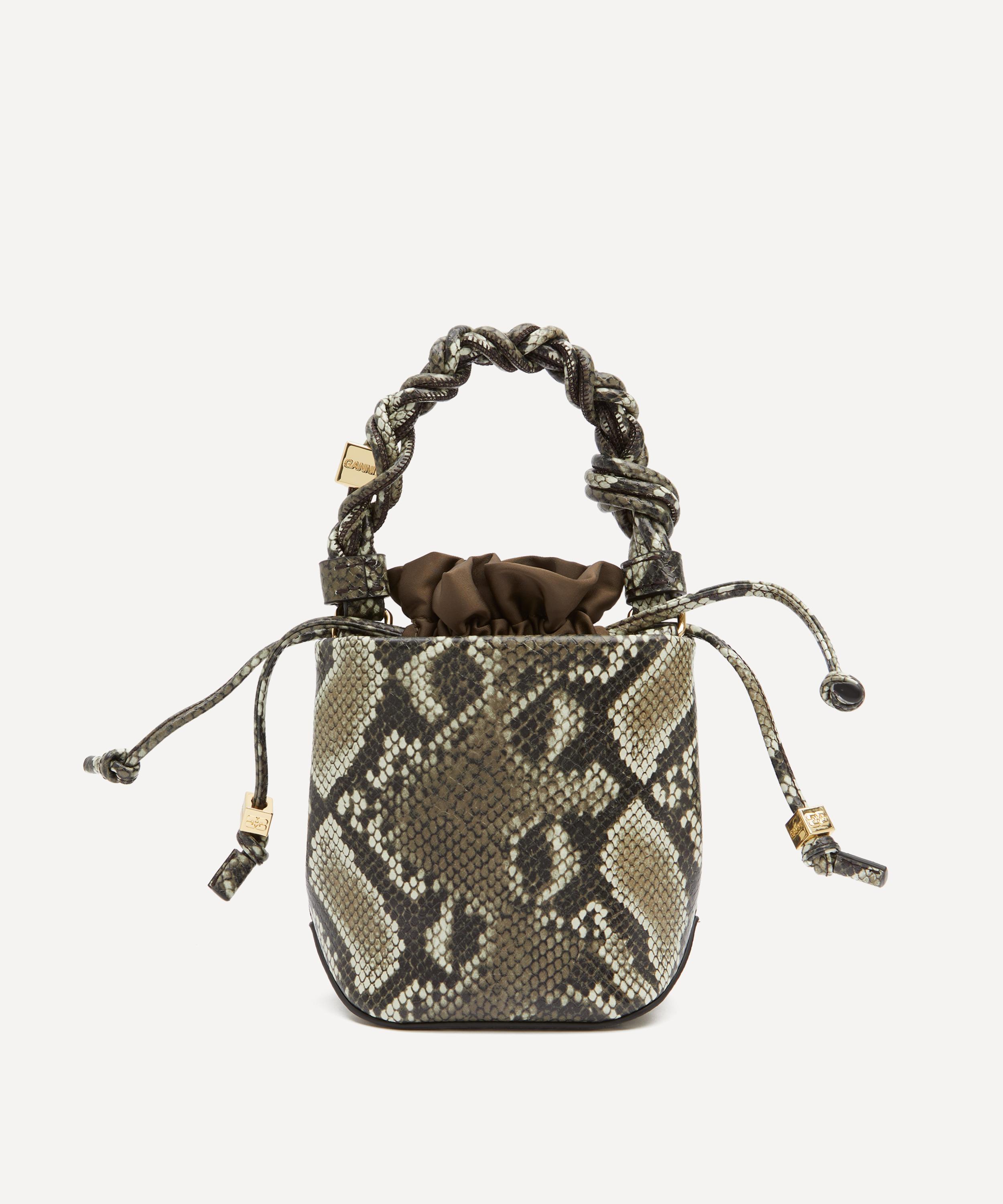 Ganni - Snake Mini Bou Bucket Bag image number 3