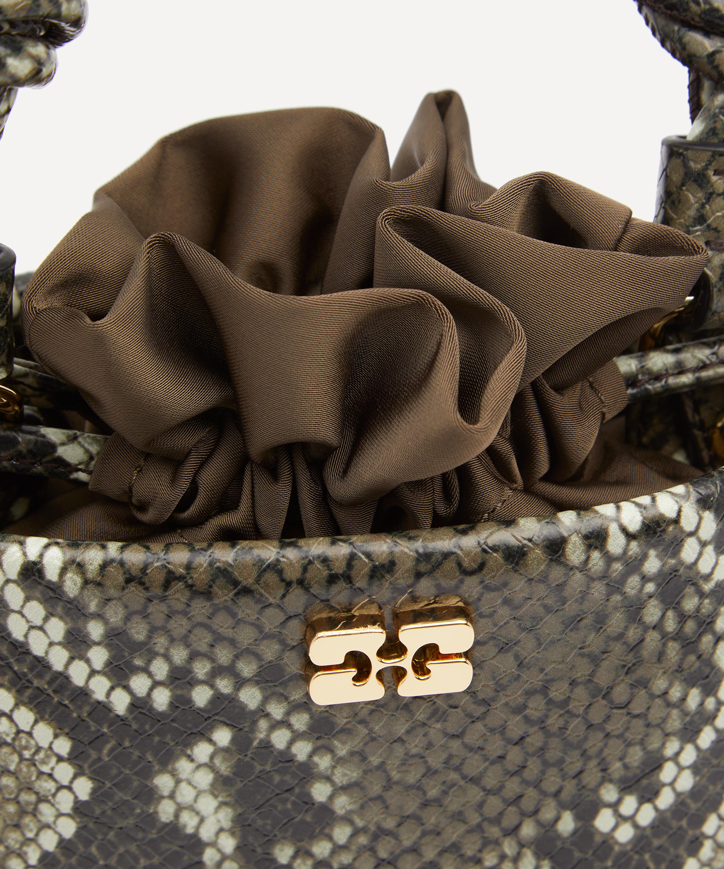 Ganni - Snake Mini Bou Bucket Bag image number 4