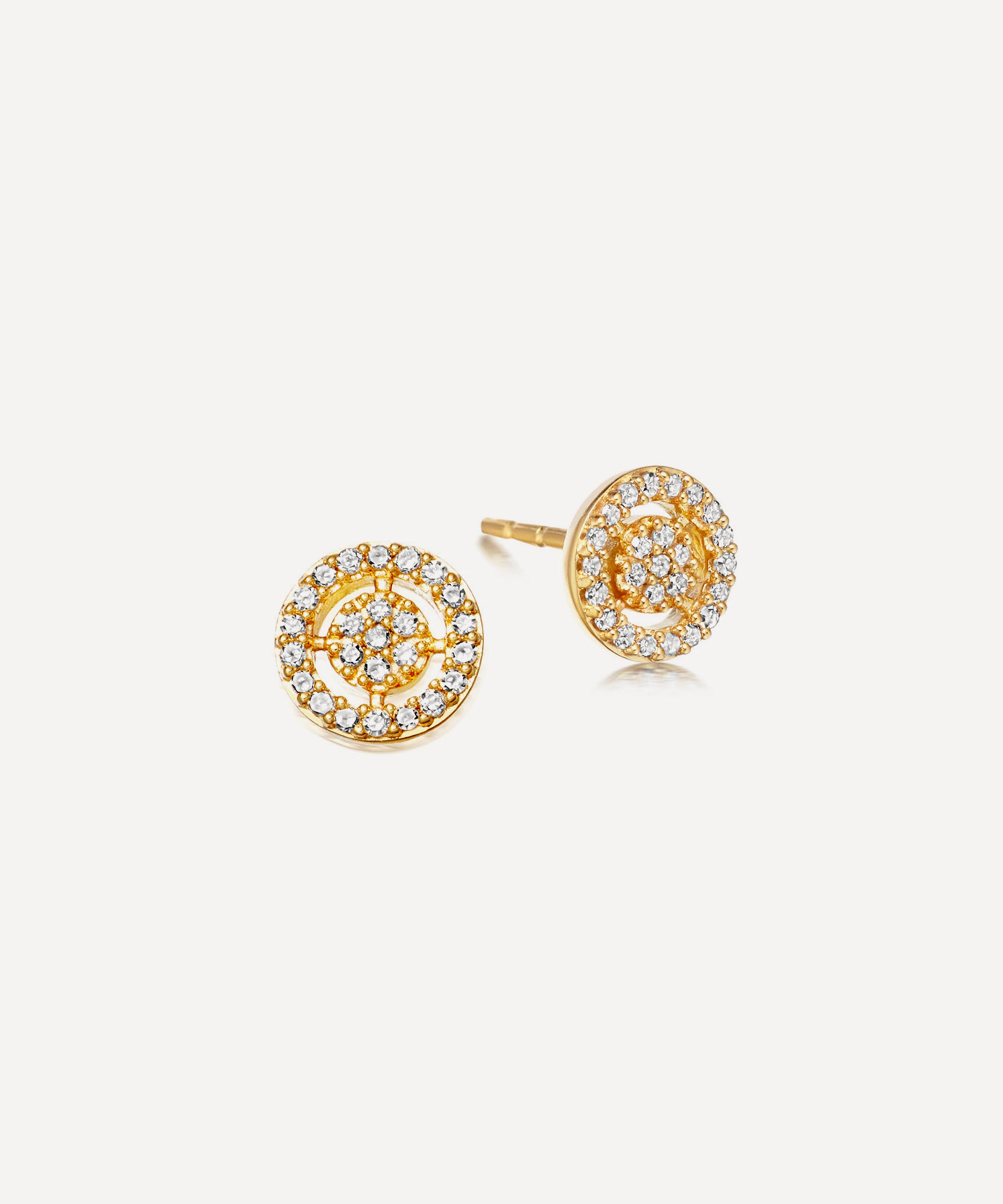 Astley Clarke - 14ct Gold Icon Aura Stud Earrings image number 0