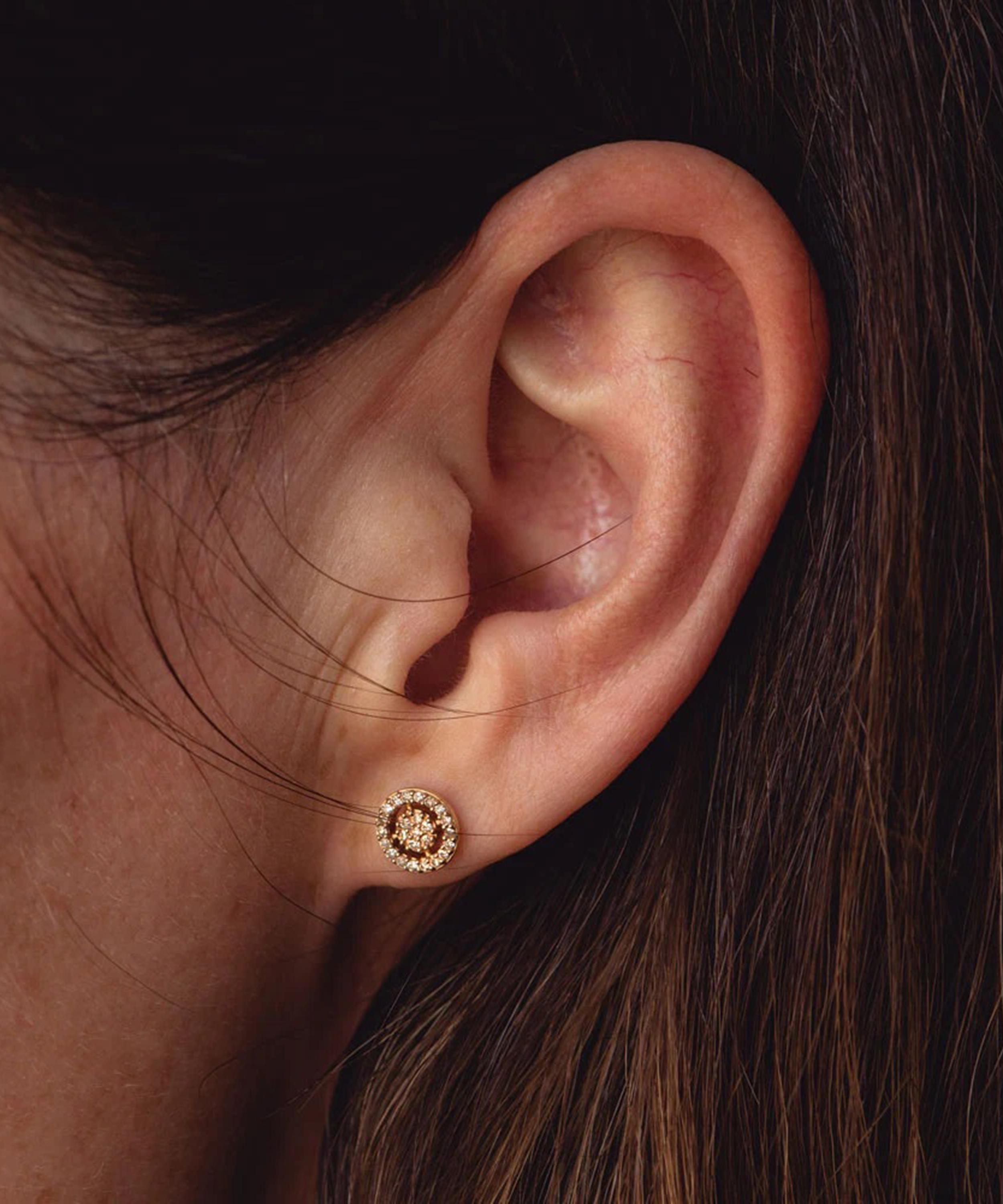Astley Clarke - 14ct Gold Icon Aura Stud Earrings image number 1