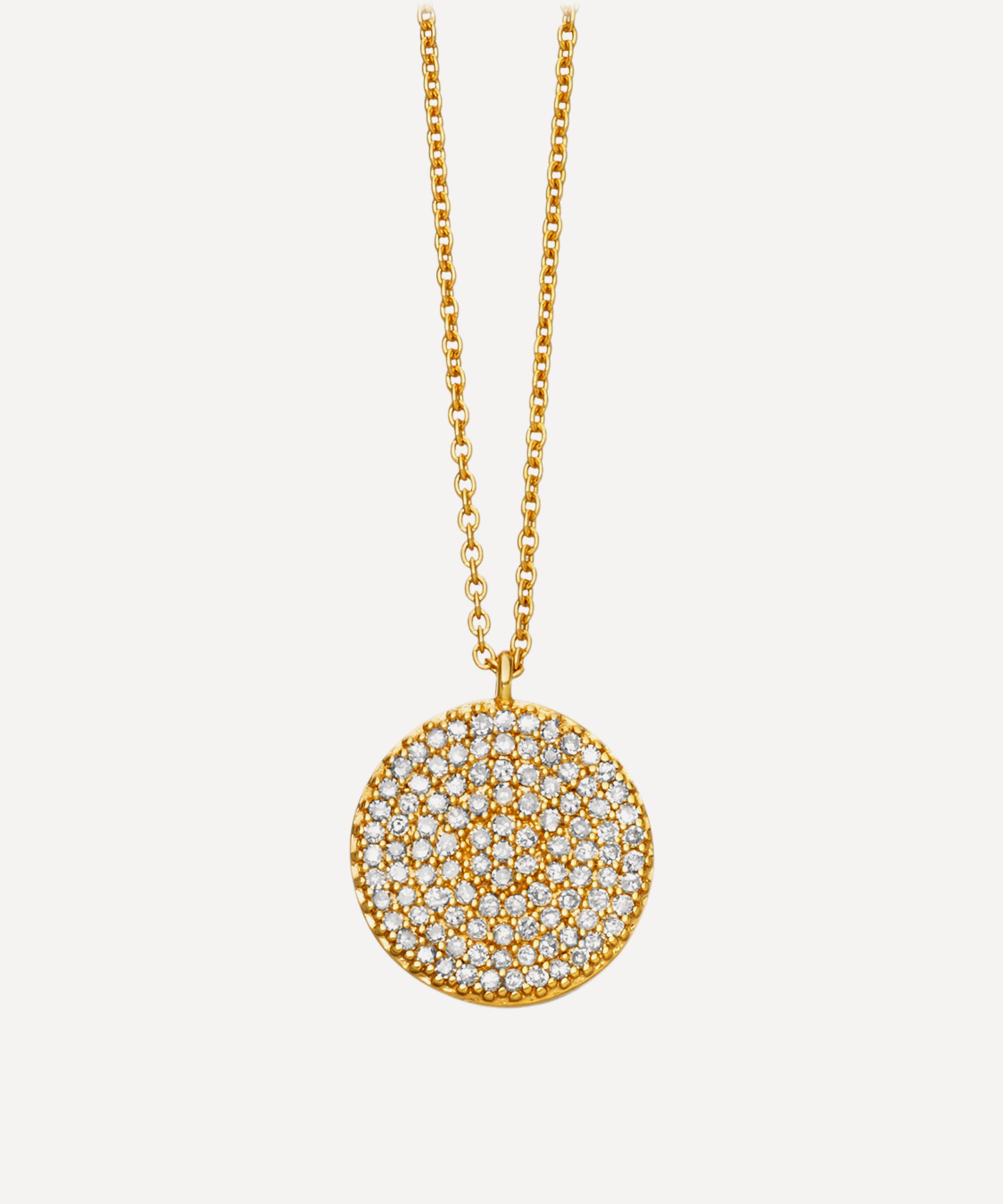 Astley Clarke - 14ct Gold Icon Diamond Pendant Necklace image number 0