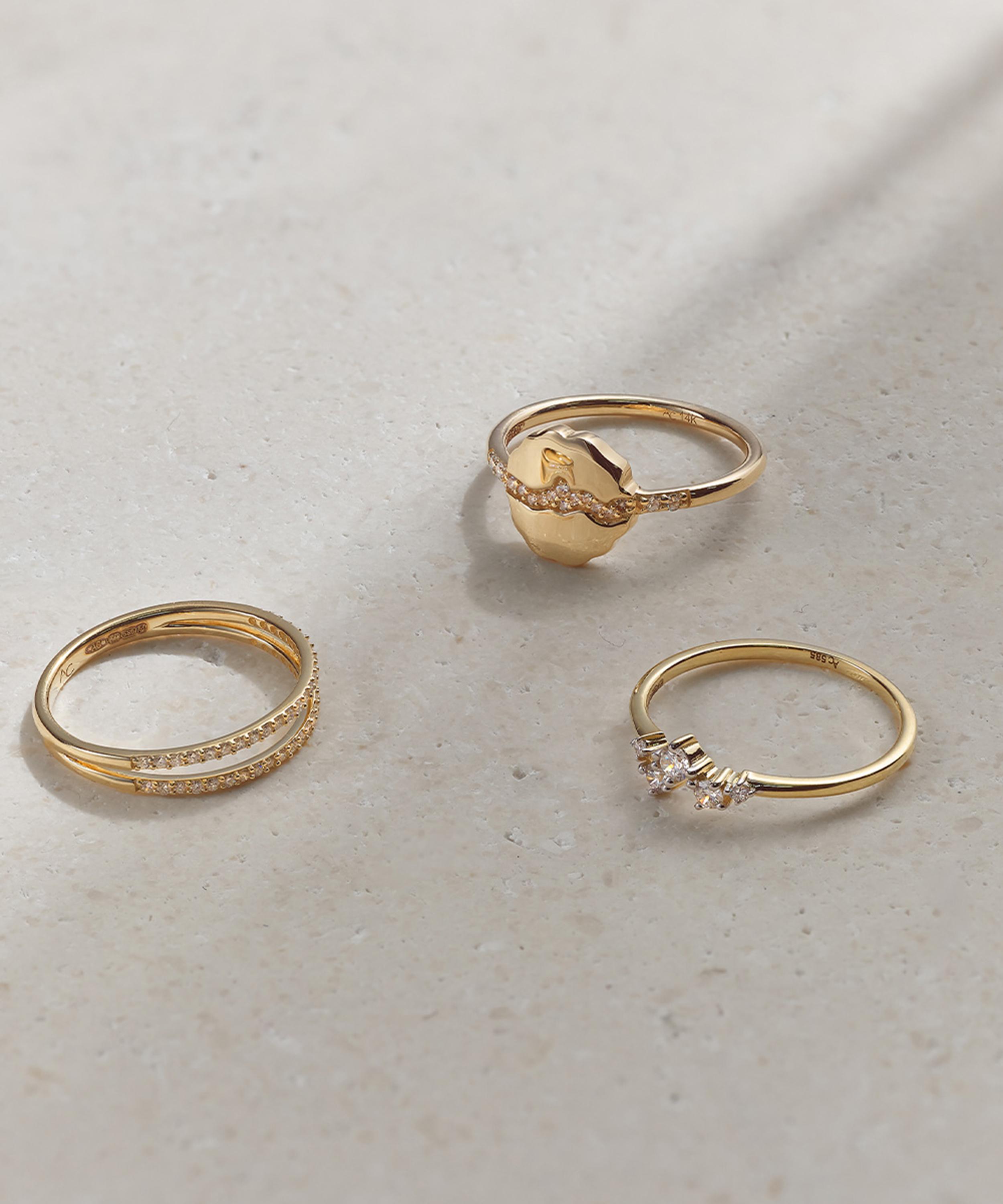 Astley Clarke - 14ct Gold Asteri Diamond Ring image number 3