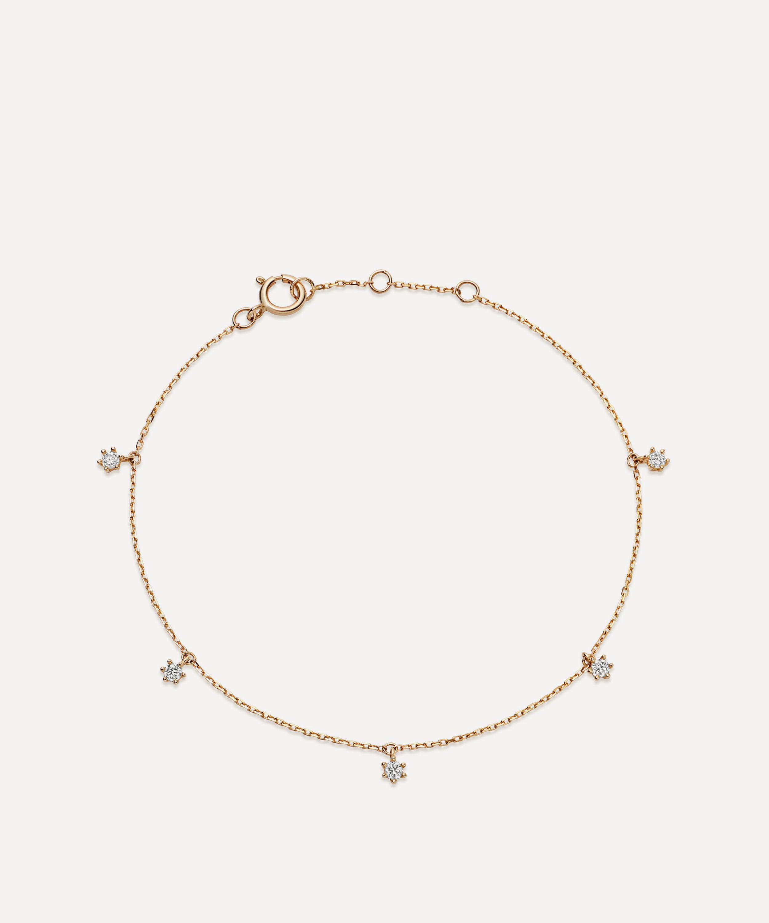 Astley Clarke - 14ct Gold Diamond Station Bracelet image number 0