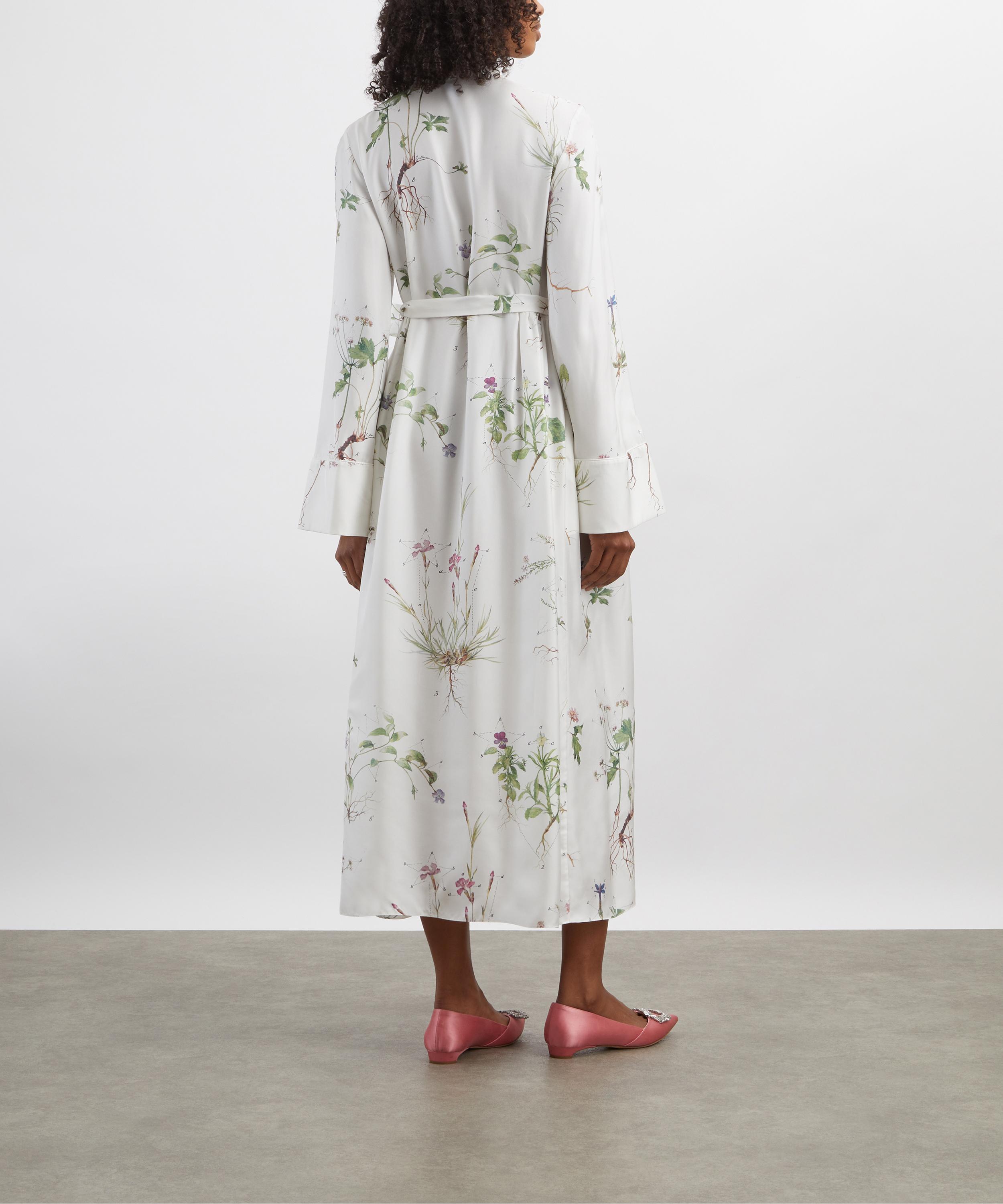Erdem - Long-Sleeve Silk Twill Midi Dress image number 3