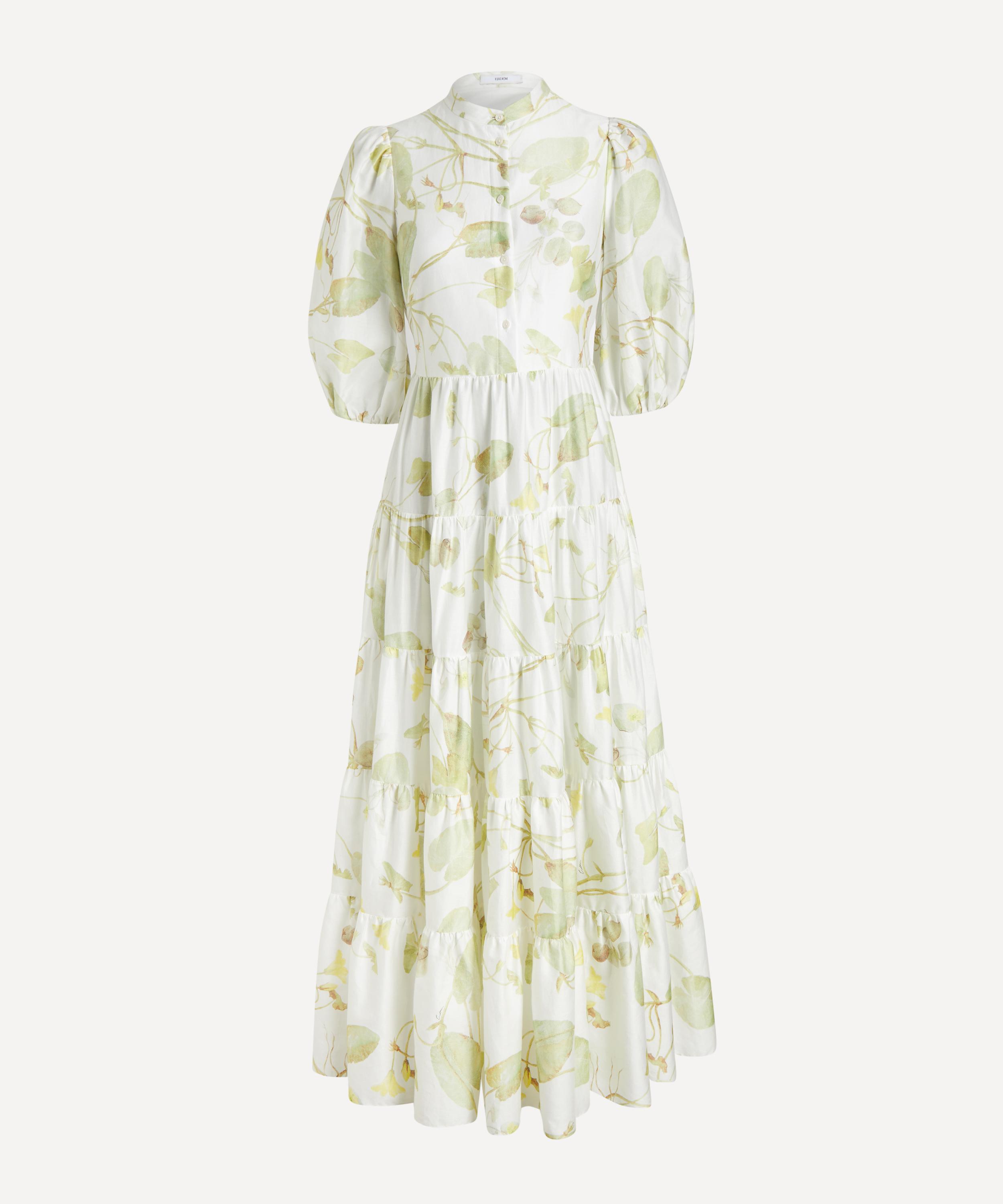 Erdem - Short-Sleeve Lily Pad Midi Dress