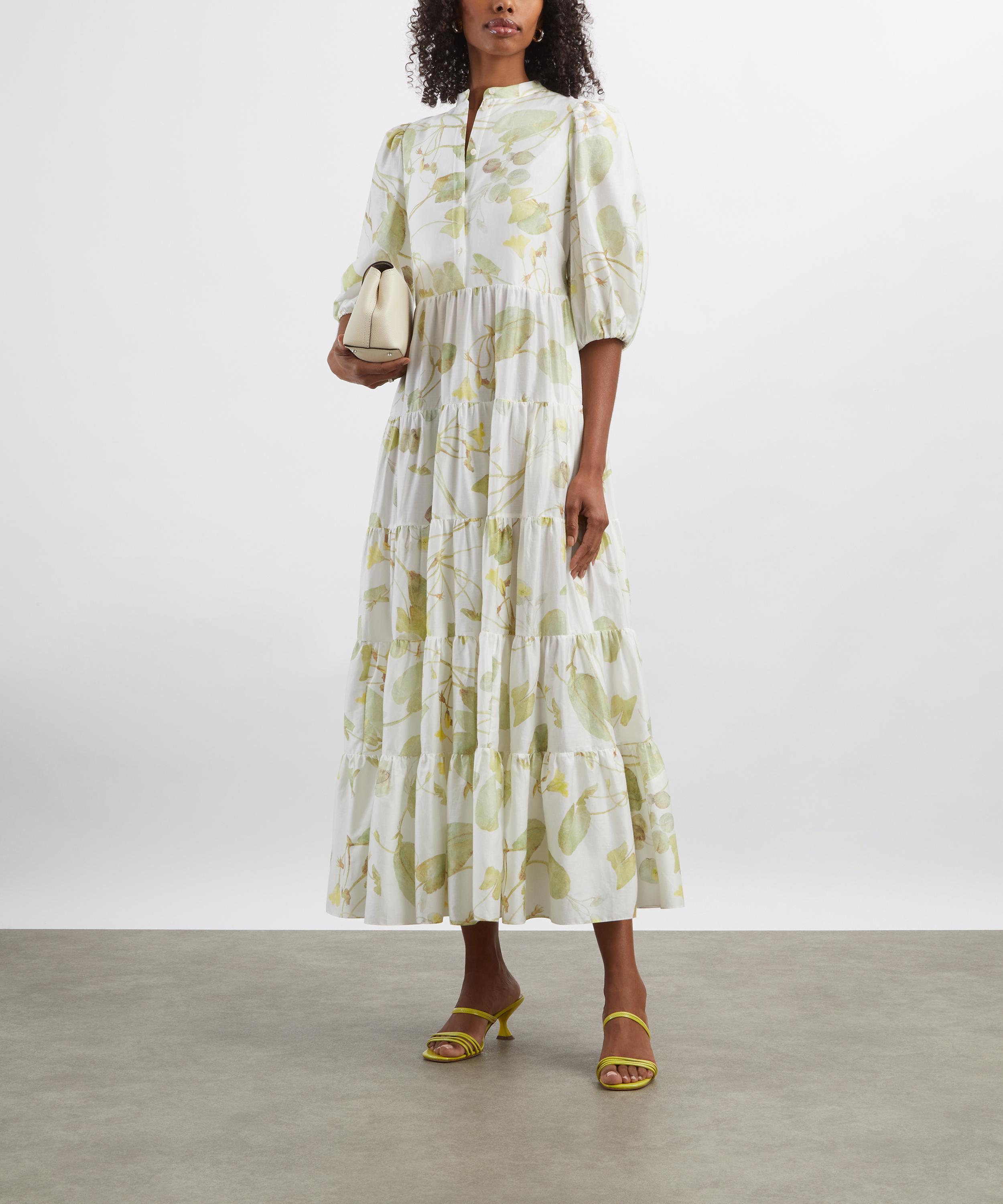 Erdem - Short-Sleeve Lily Pad Midi Dress image number 1
