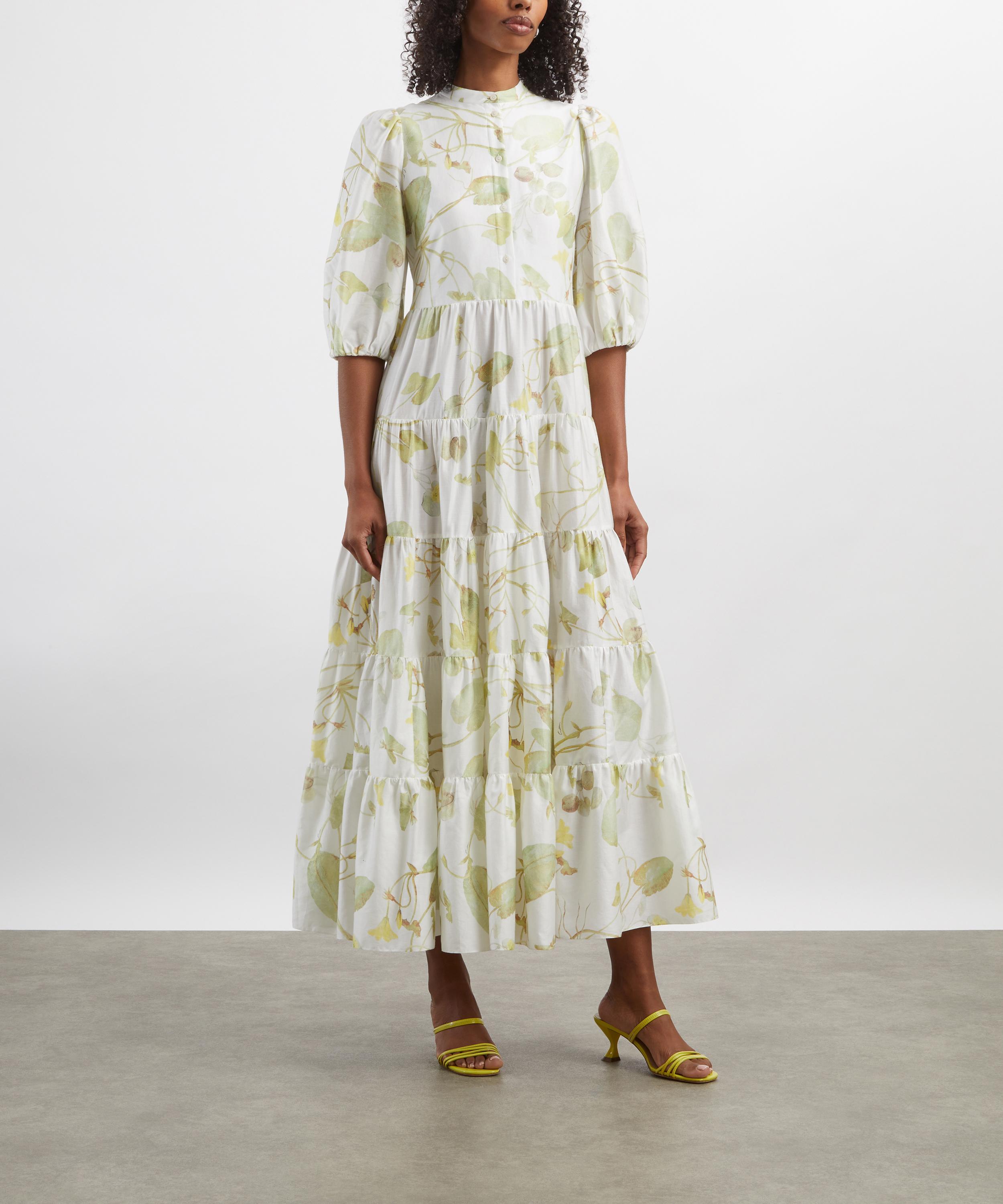 Erdem - Short-Sleeve Lily Pad Midi Dress image number 2