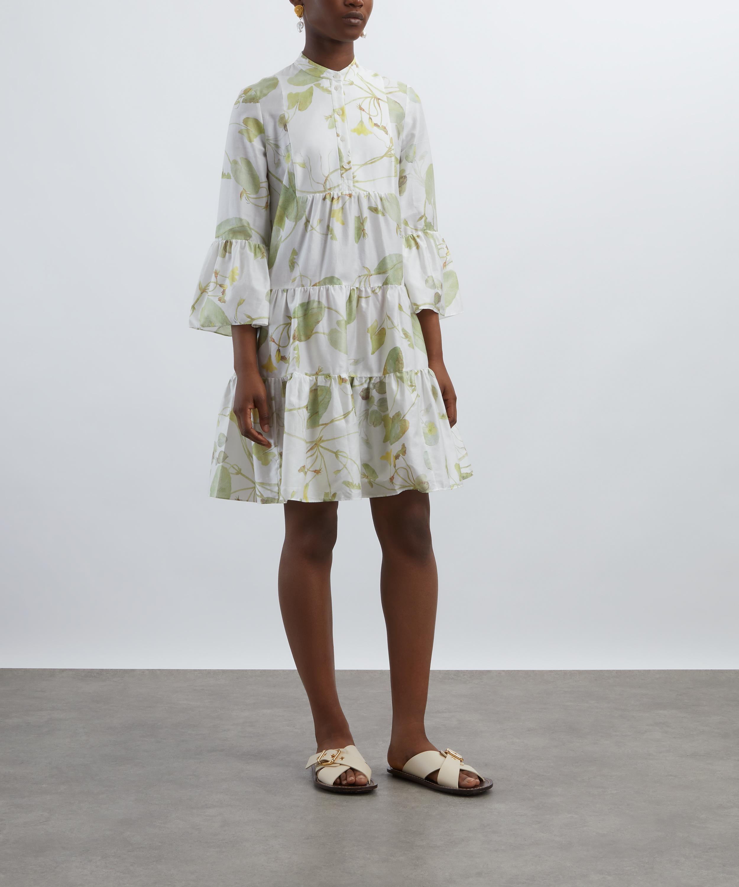 Erdem - Tiered Midi Hem Dress image number 2