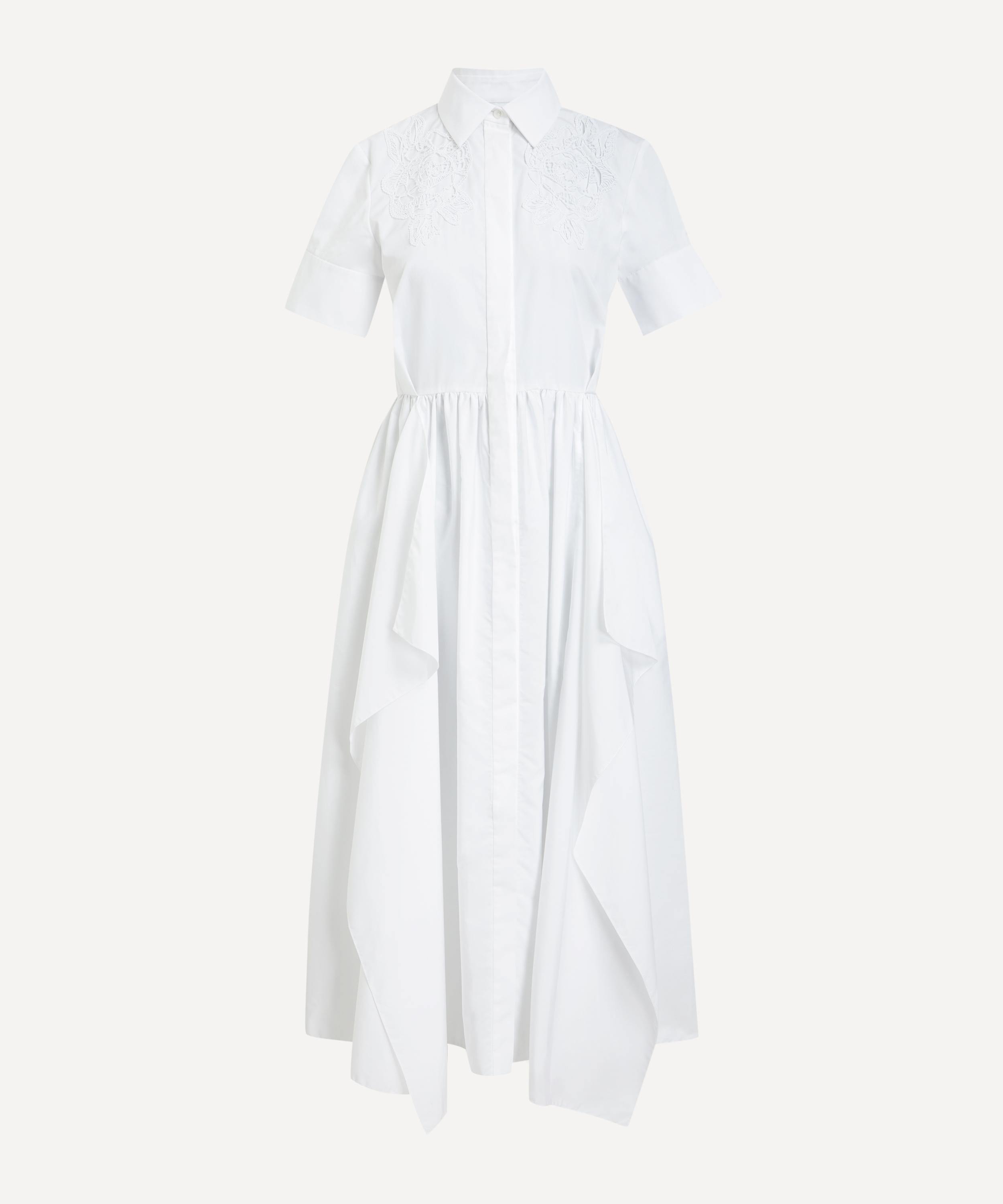 Erdem - Short-Sleeve Midi Shirt Dress