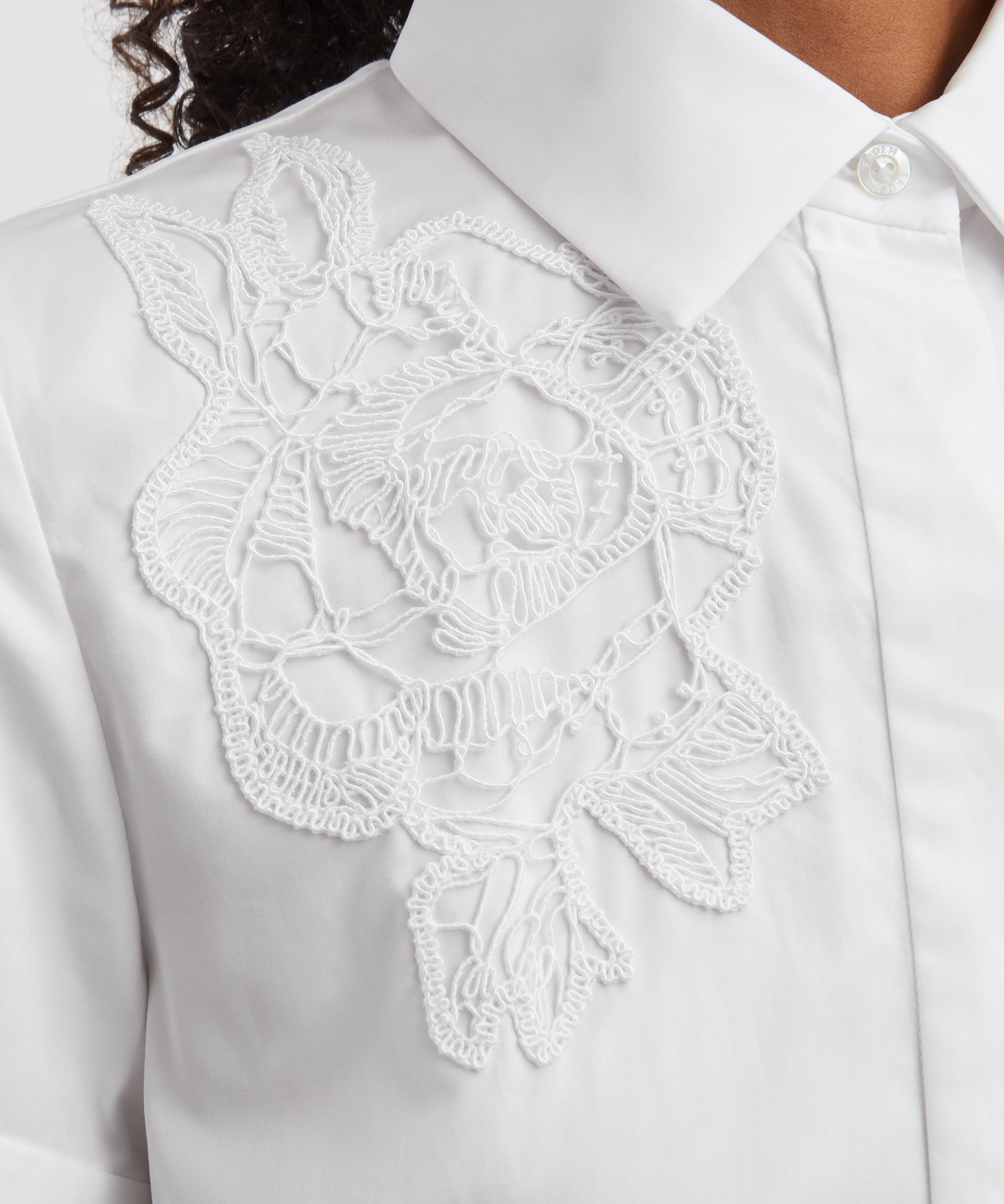 Erdem - Short-Sleeve Midi Shirt Dress image number 4