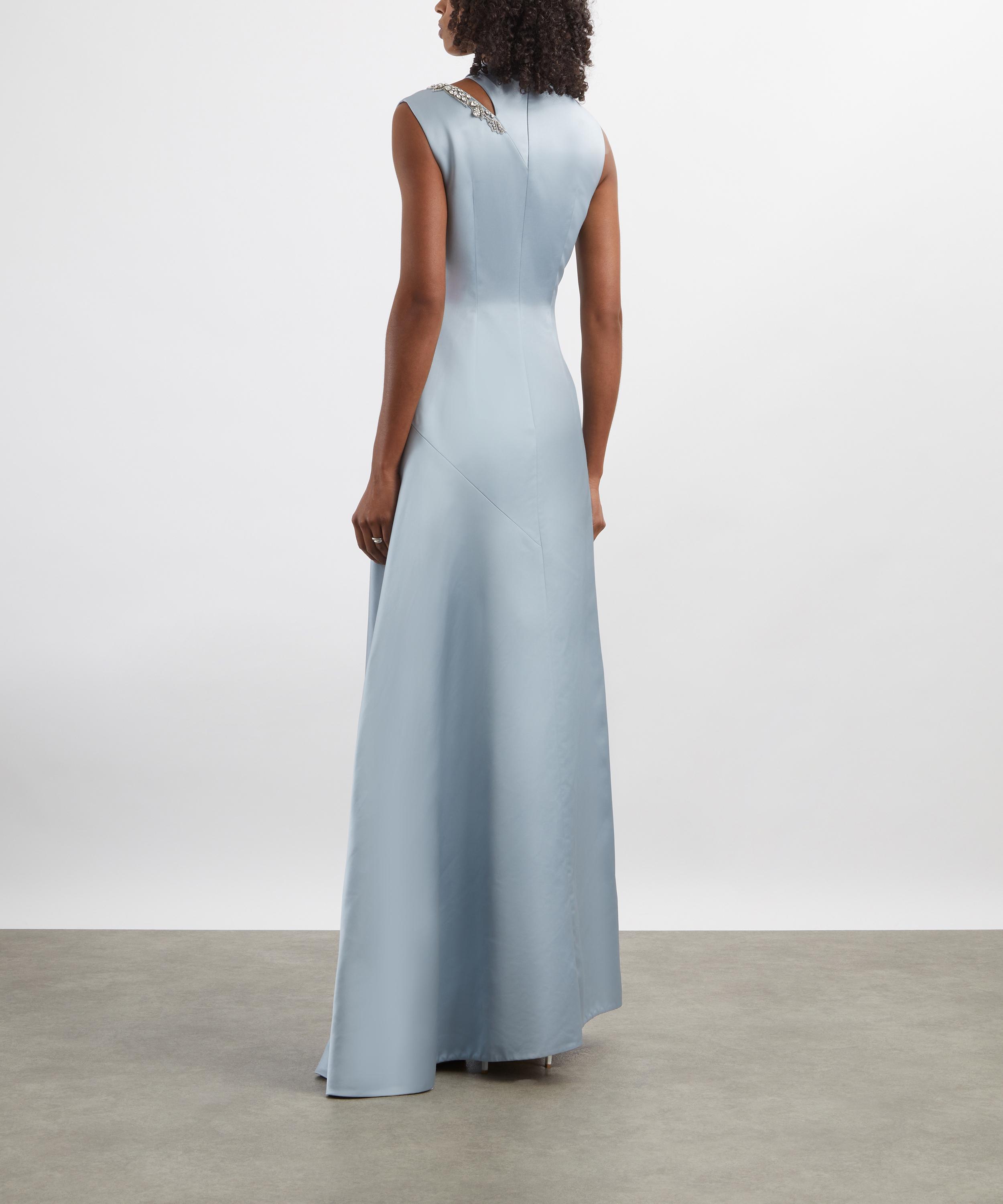Erdem - Embellished Satin Sleeveless Gown image number 3