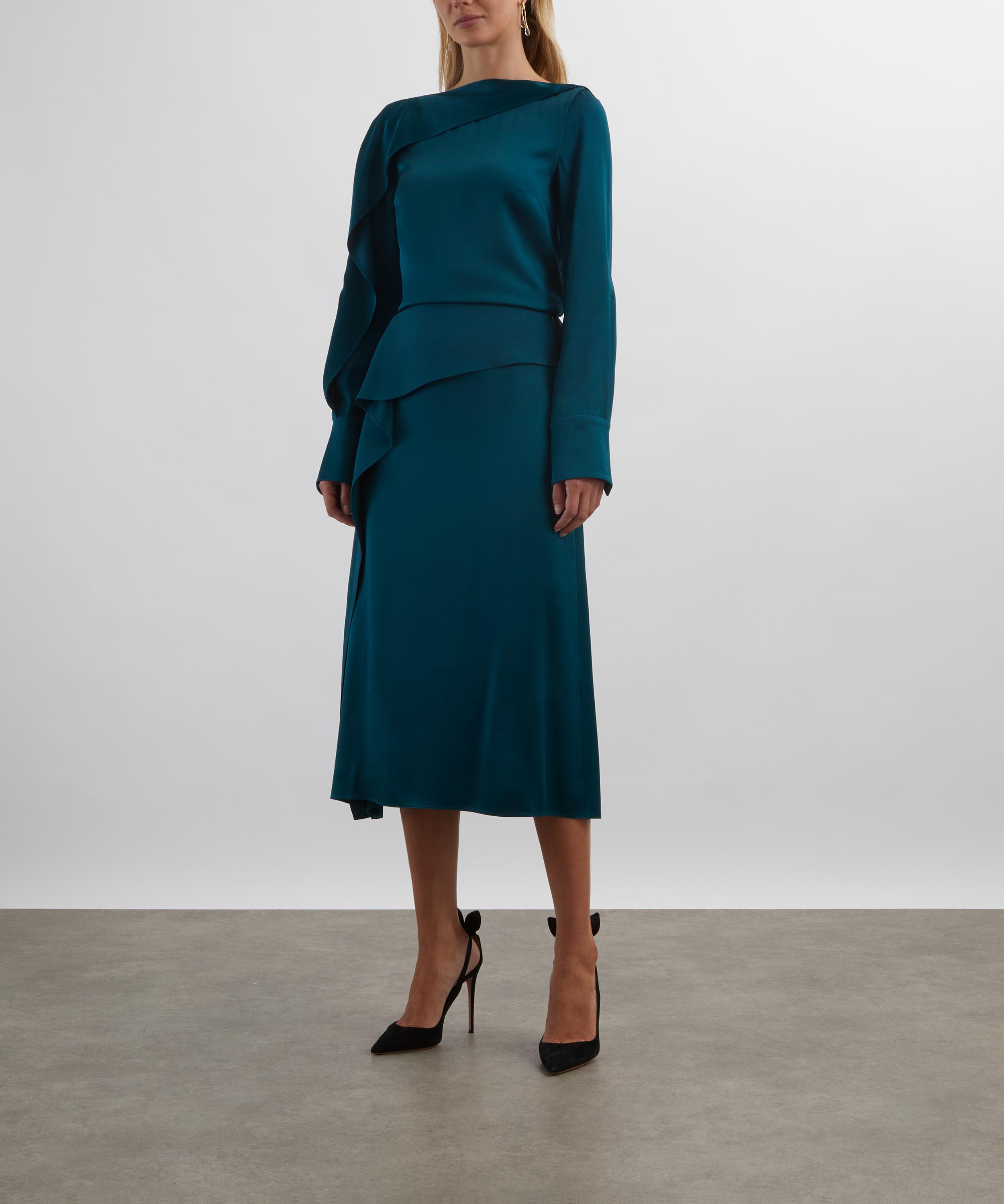 Erdem - Teal Long-Sleeve Top image number 1