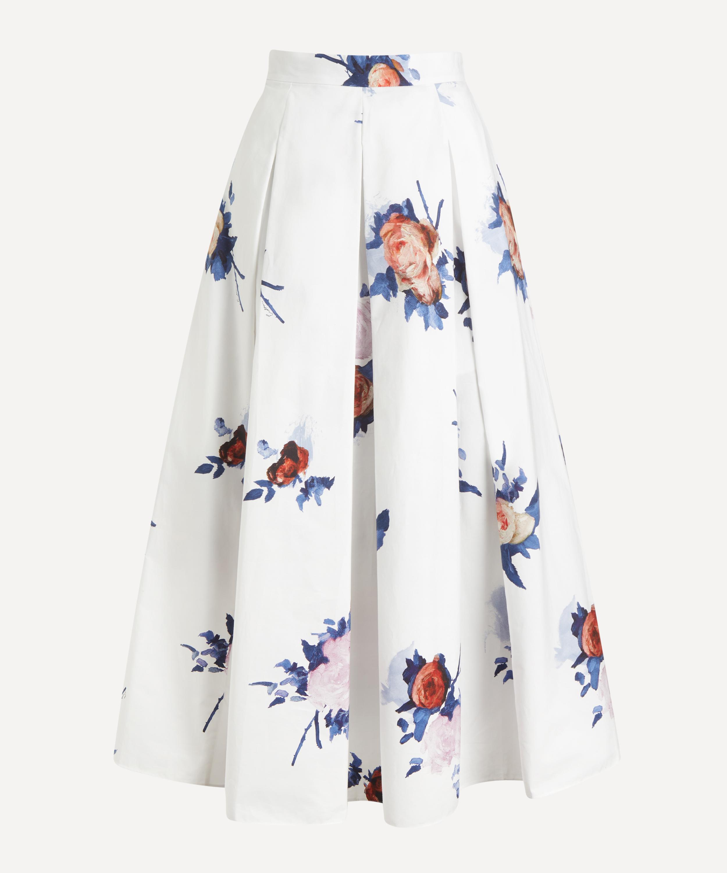 Erdem - Floral Print Midi Skirt