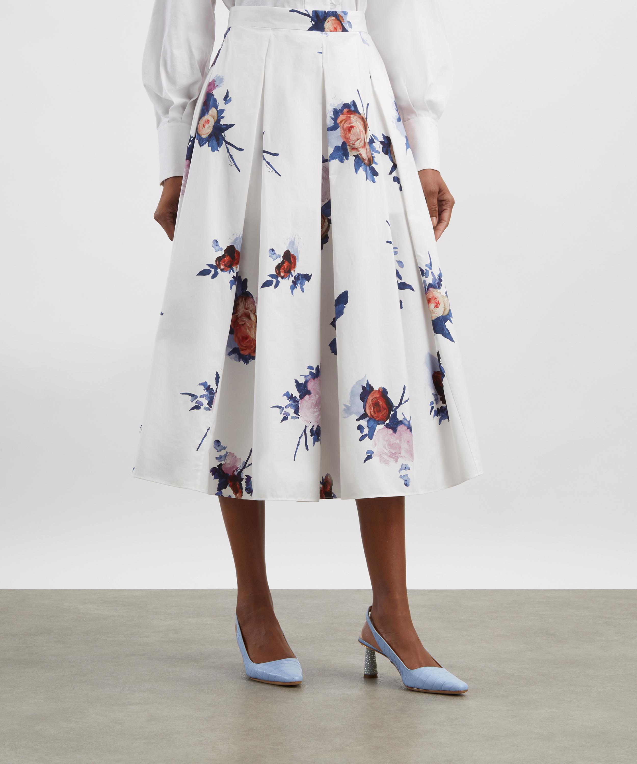 Erdem - Floral Print Midi Skirt image number 2