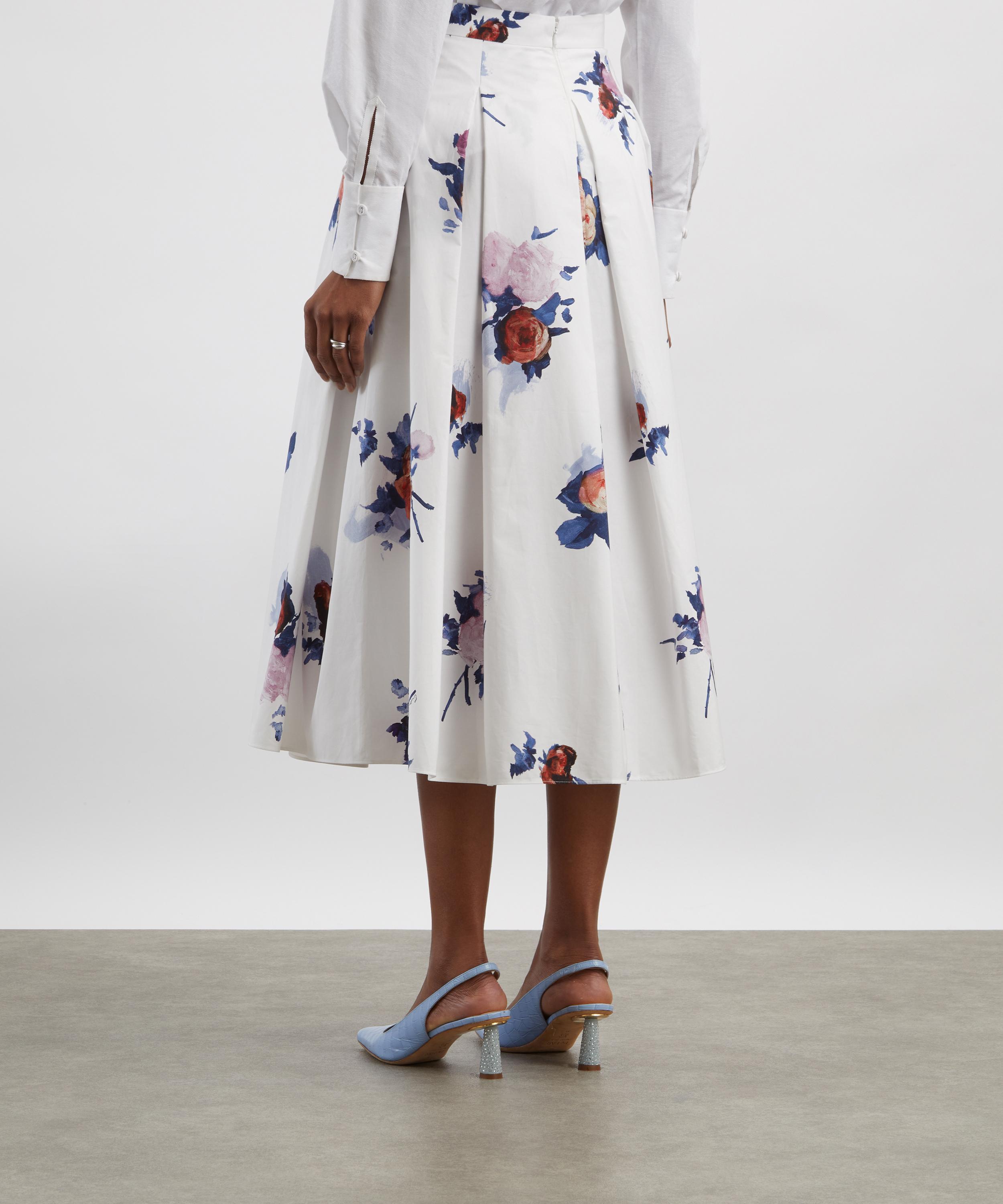 Erdem - Floral Print Midi Skirt image number 3
