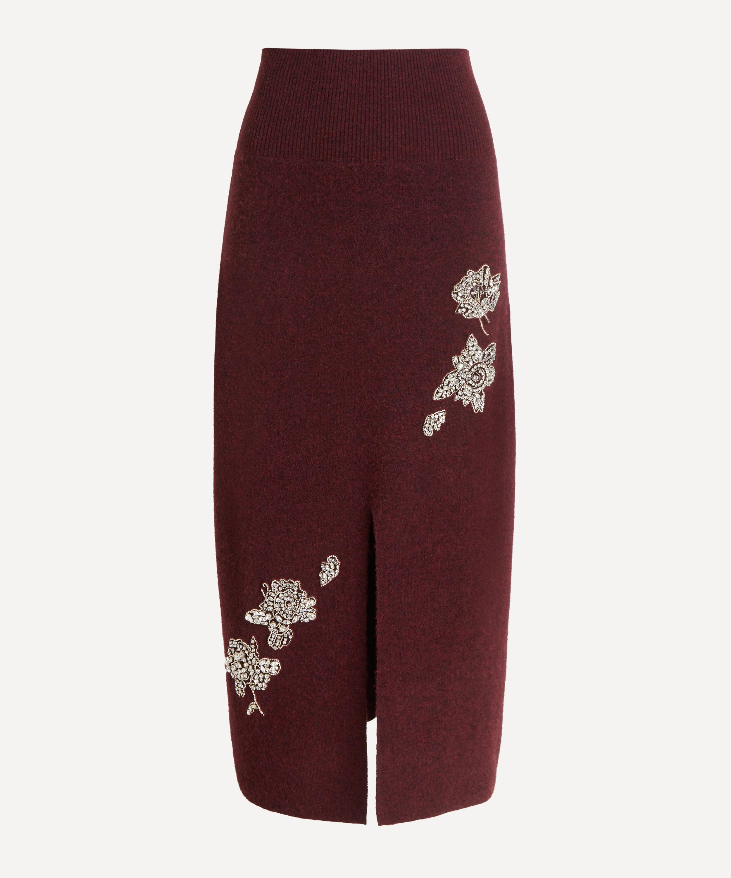 Erdem - Embellished Knit Pencil Skirt