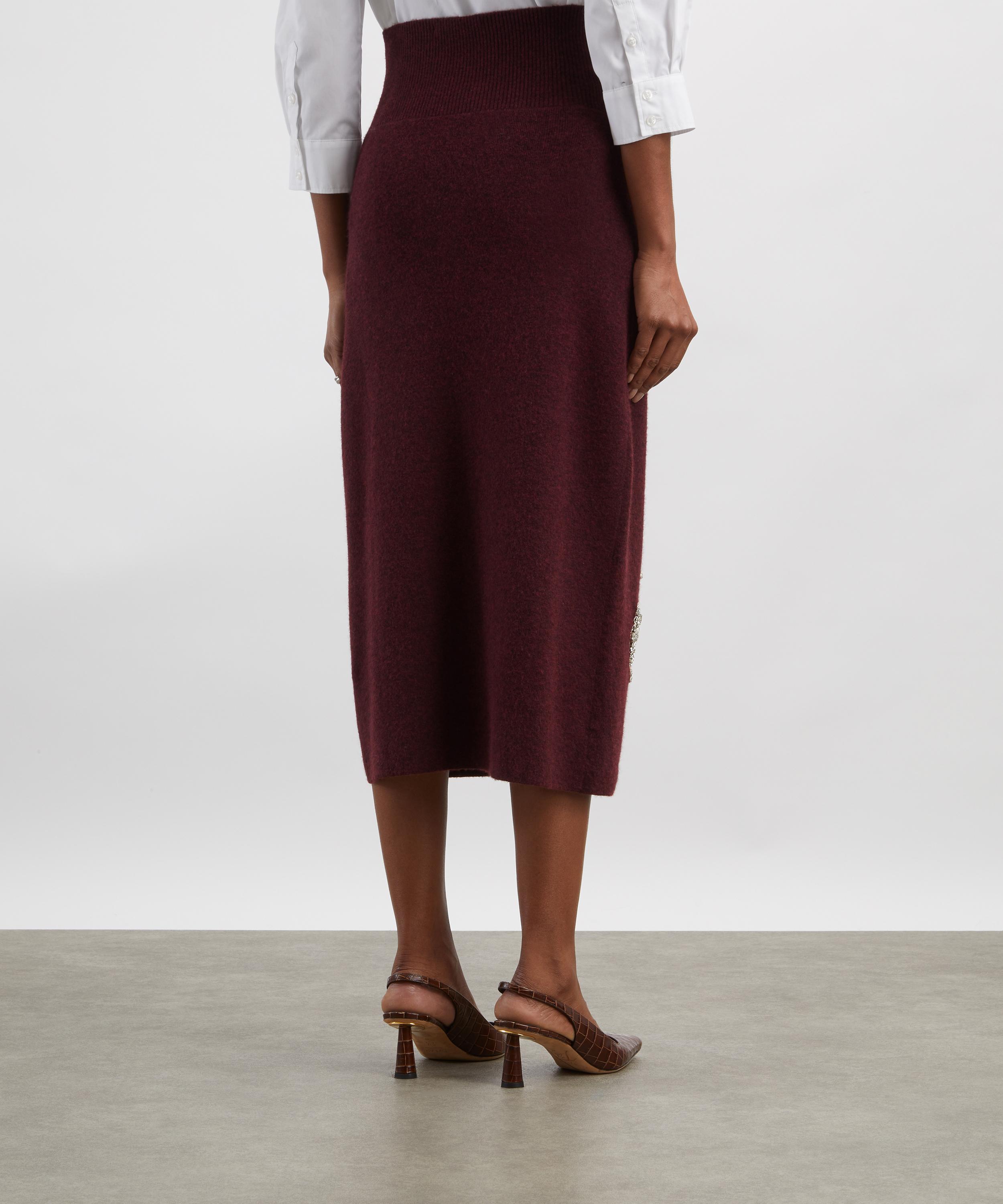 Erdem - Embellished Knit Pencil Skirt image number 3