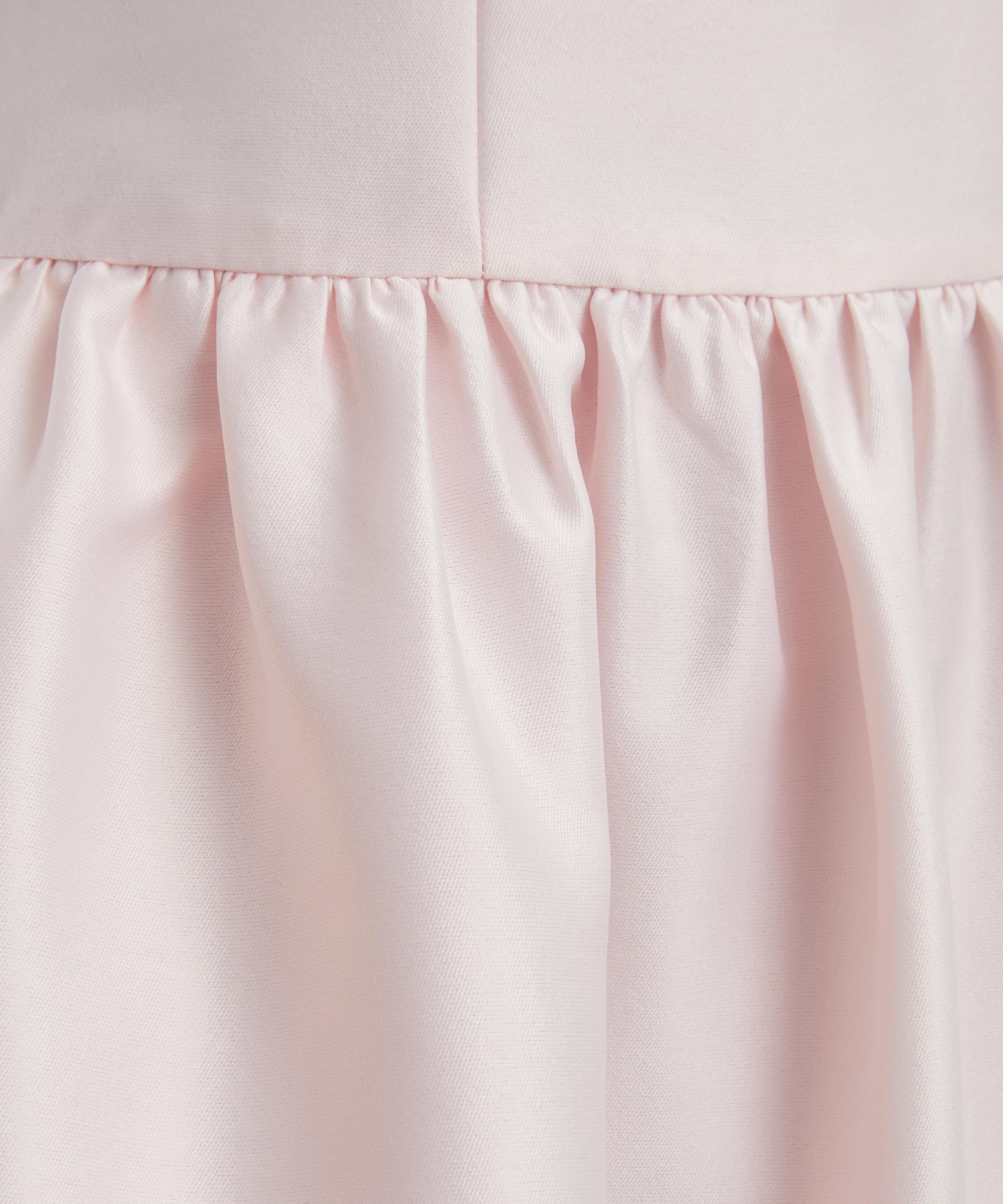 Self-Portrait - Pink Taffeta Midi Dress image number 4