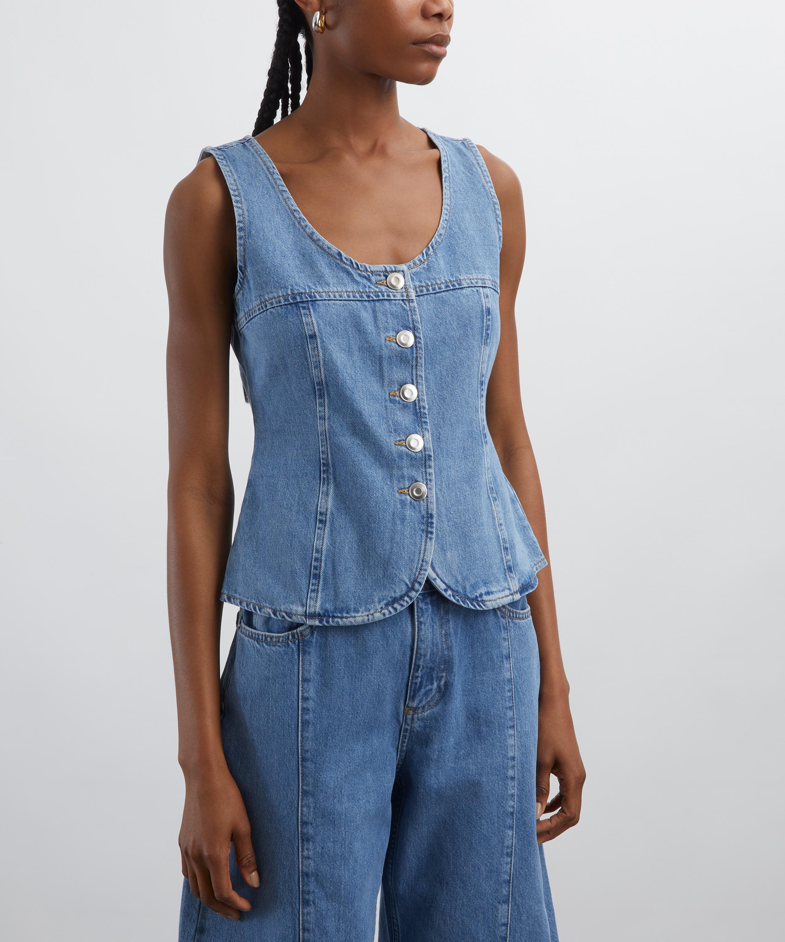 Aligne - Ariella Buttoned Denim Top image number 2