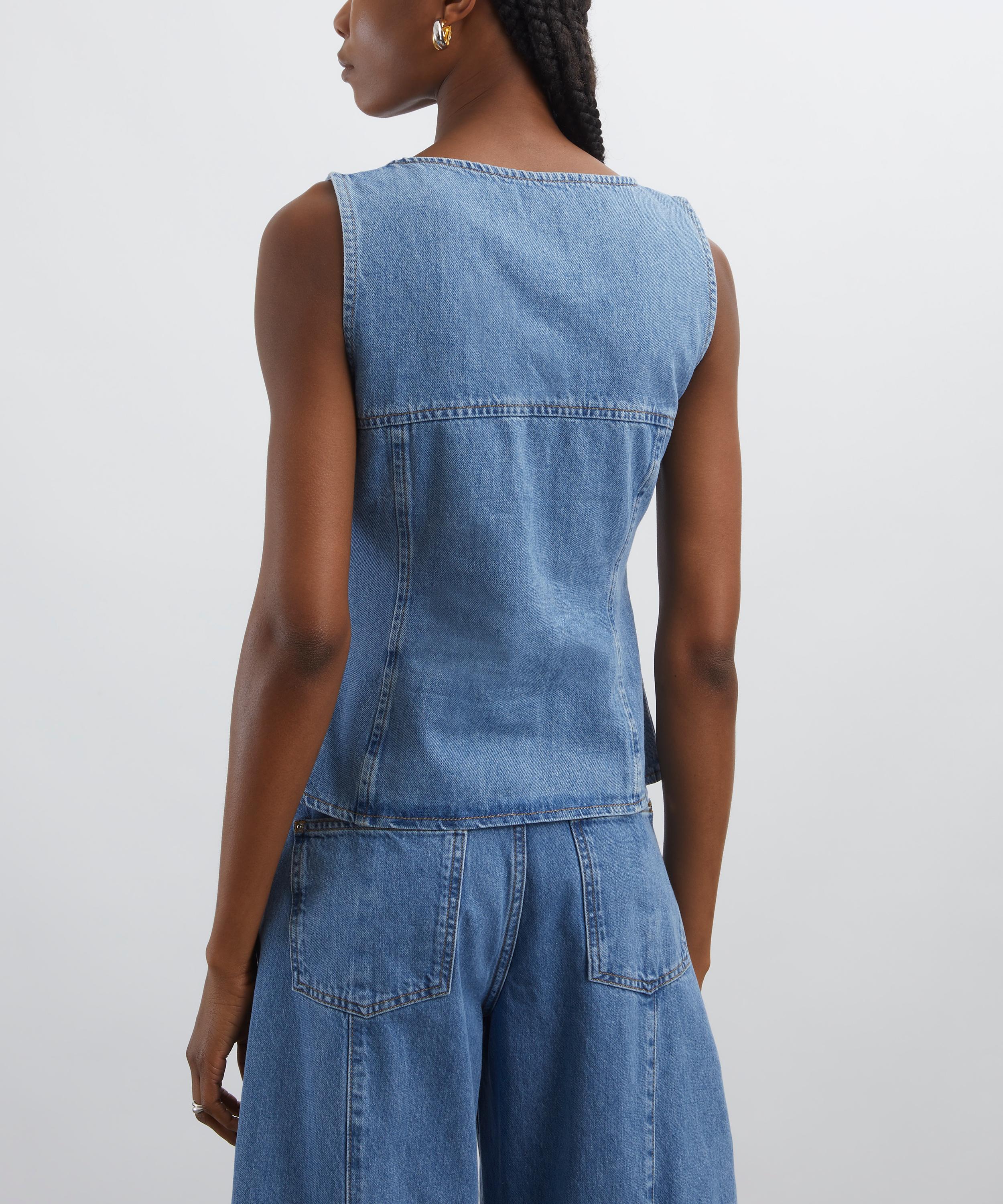Aligne - Ariella Buttoned Denim Top image number 3
