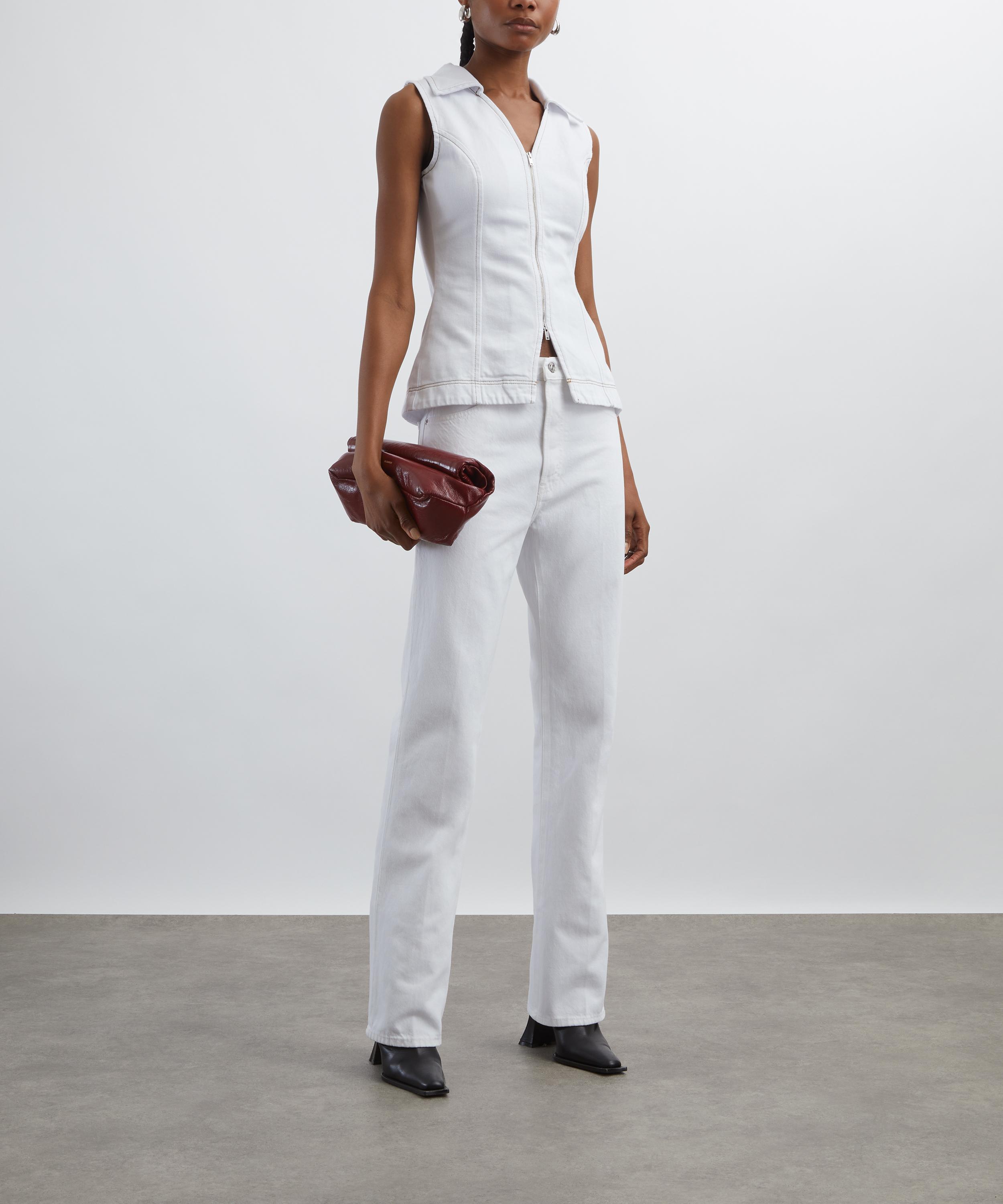Aligne - Whim Zip-Front Denim Top image number 1