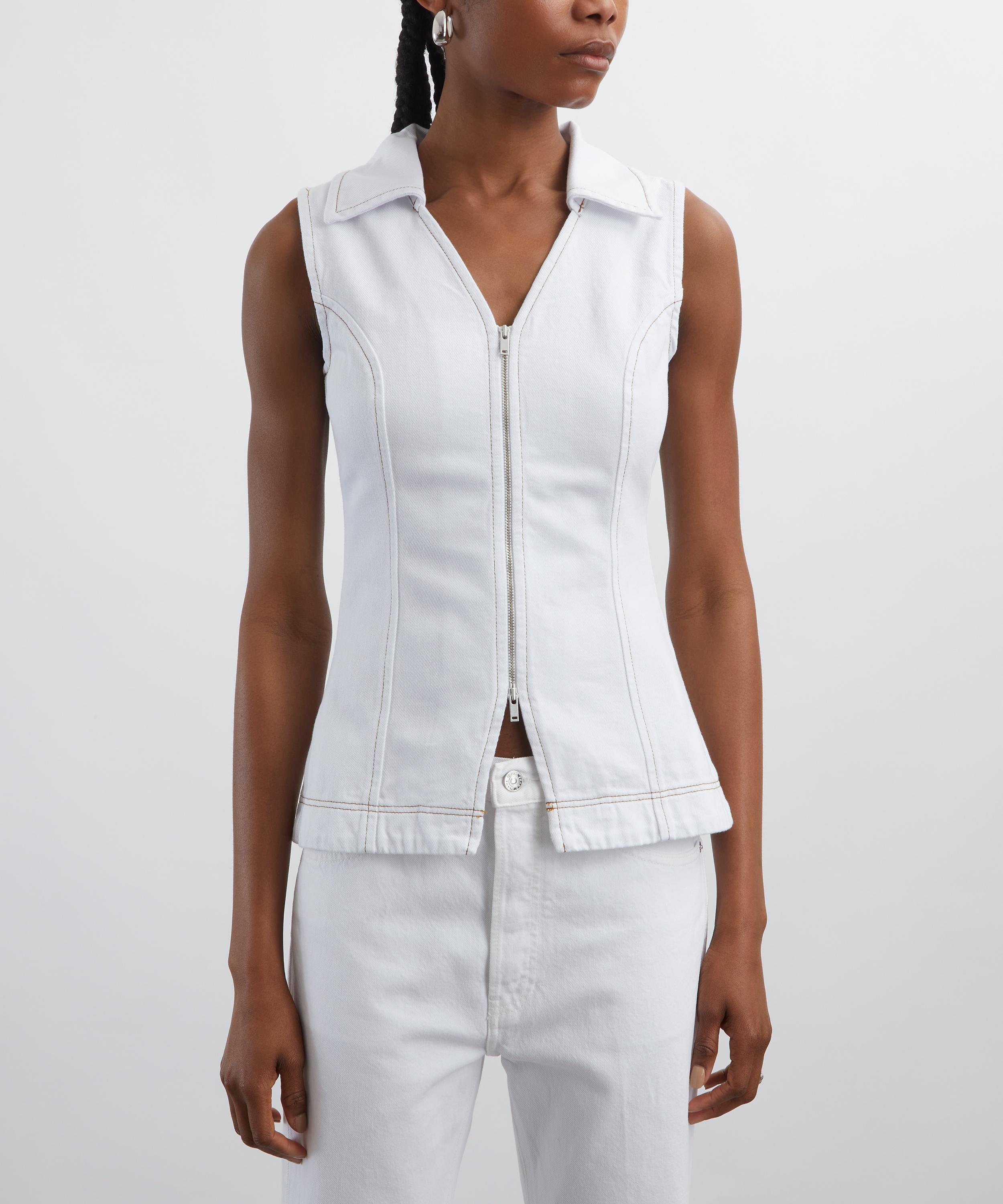 Aligne - Whim Zip-Front Denim Top image number 2