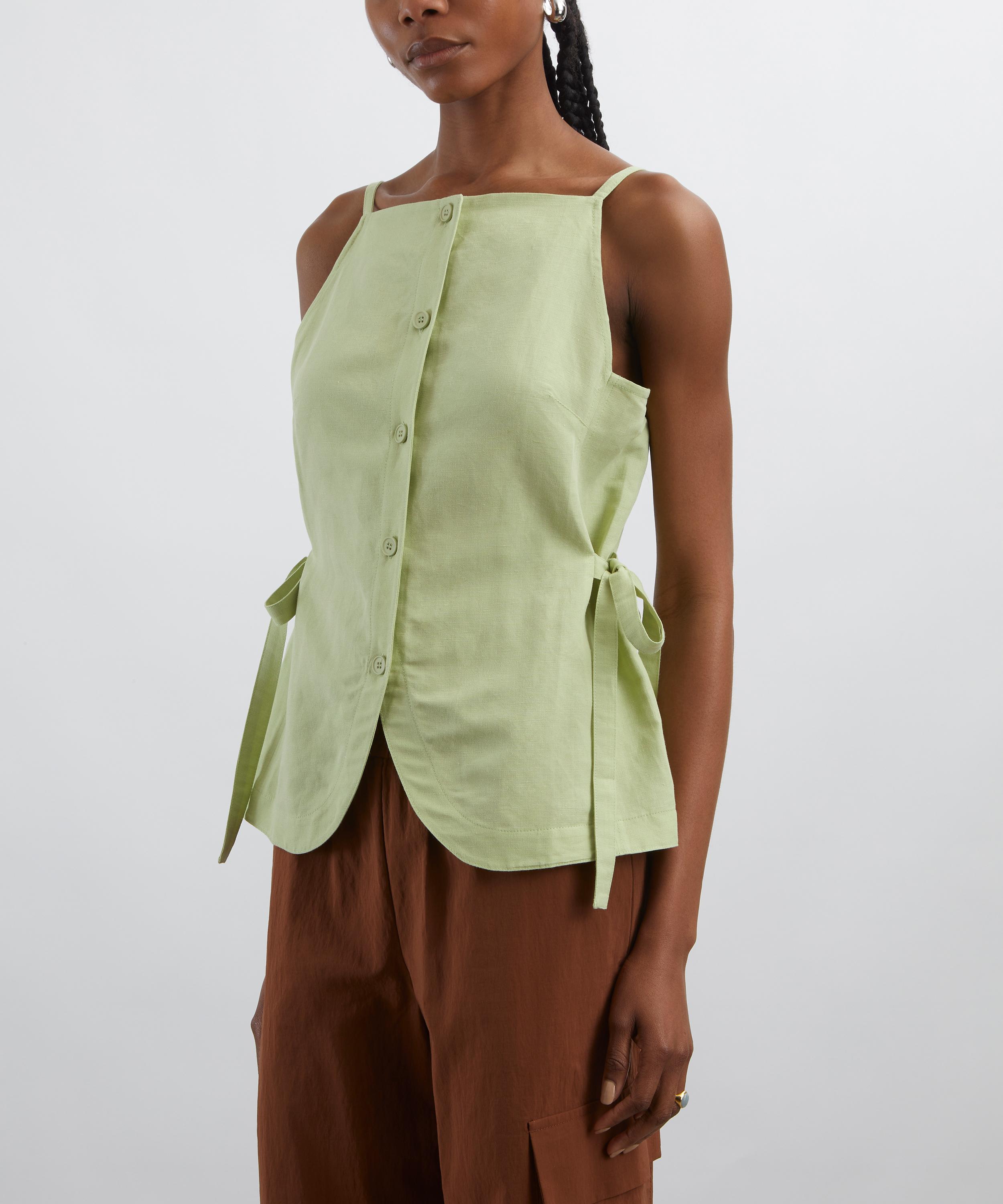 Aligne - Ozais Tie Linen Top image number 2