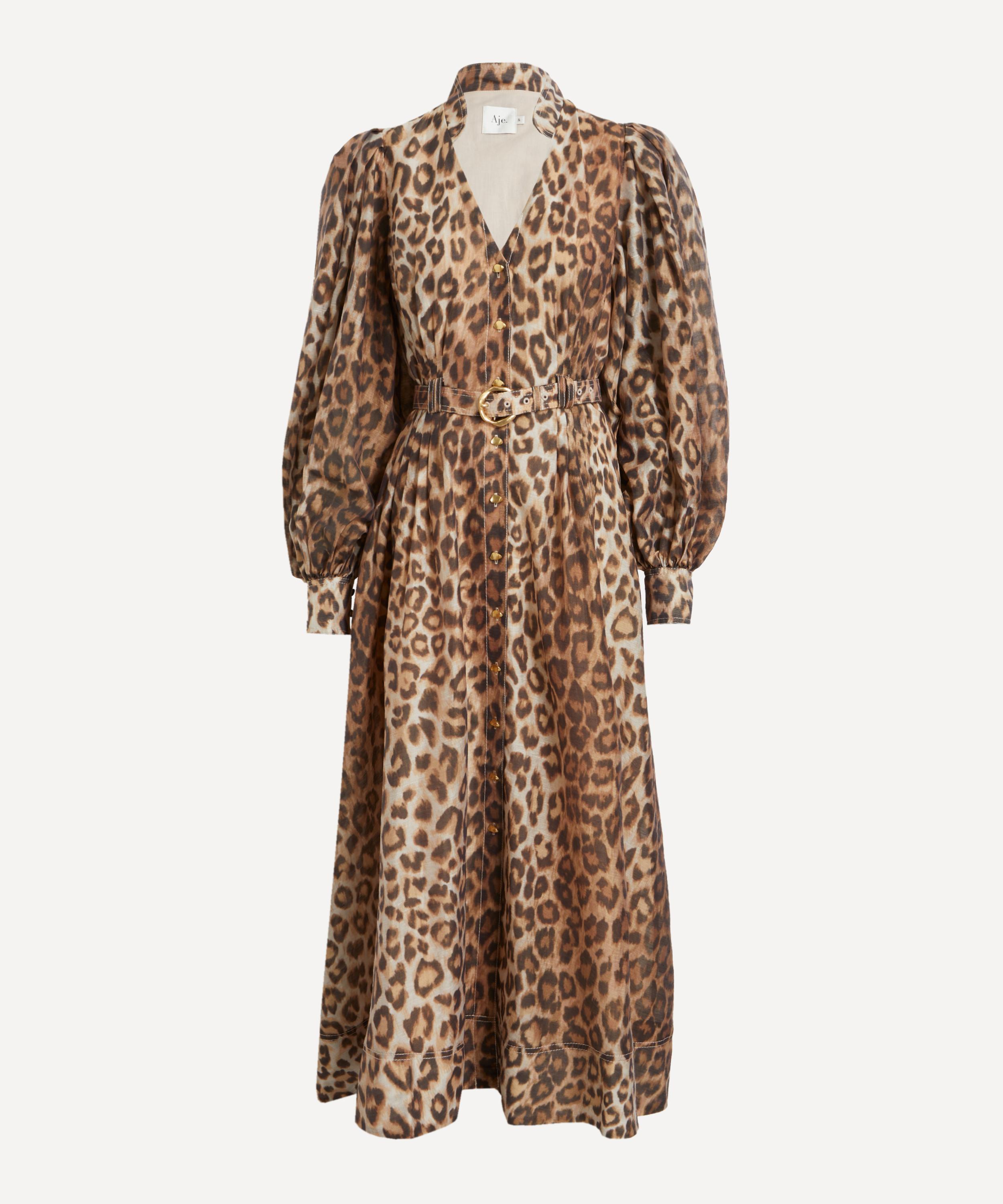 Aje - Isabella Leopard Shirt Dress